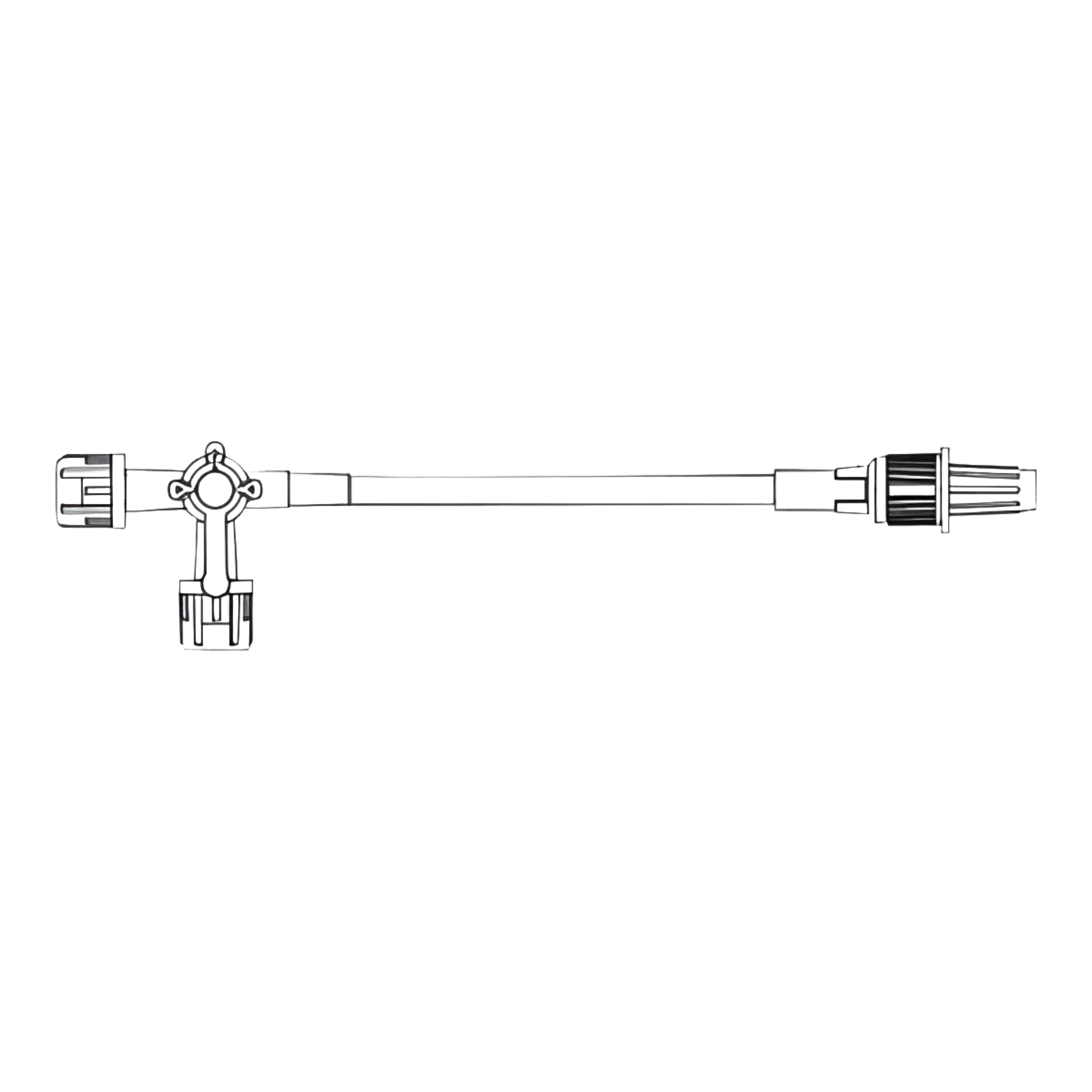 Baxter Large Bore IV Extension Set, 35 Inch Tubing, Sterile, Without Filter