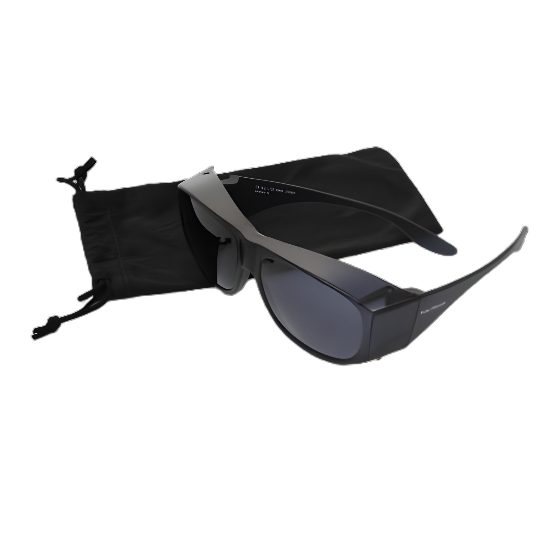 Sunglasses Solar Shield® Lite Fits Over Fit Over Polycarbonate Lens Black Frame Over Ear