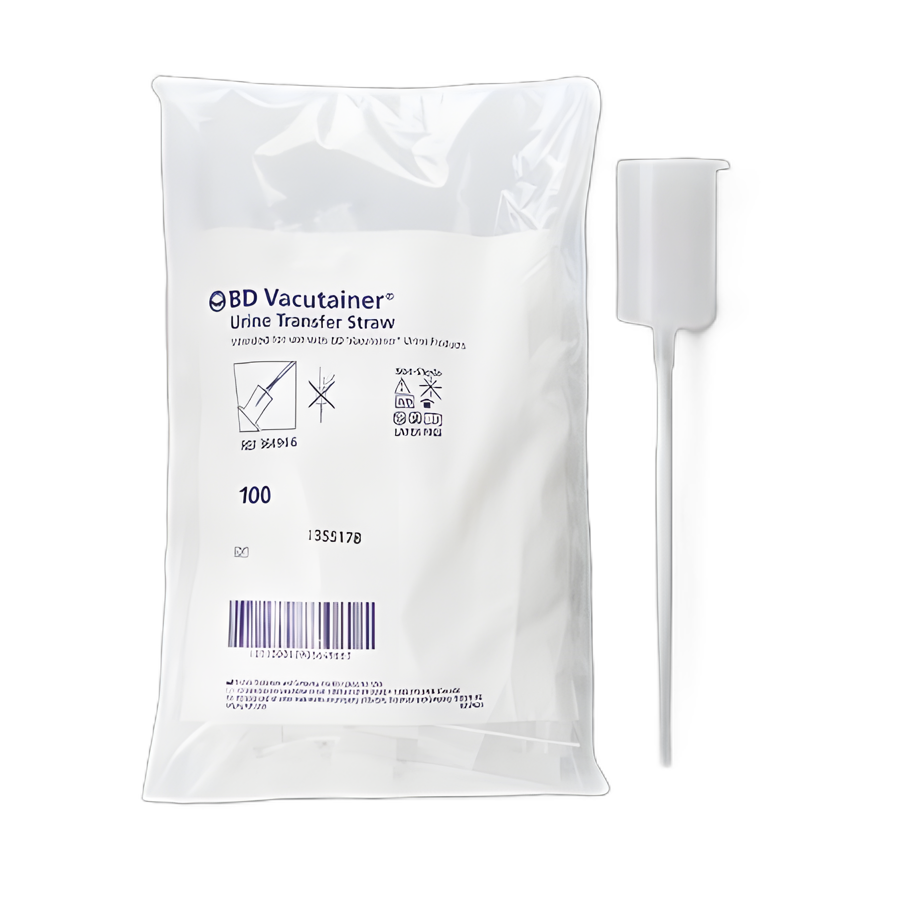 Vacutainer® Urine Transfer Straw FOr BD Vacutainer® Urine Collection System
