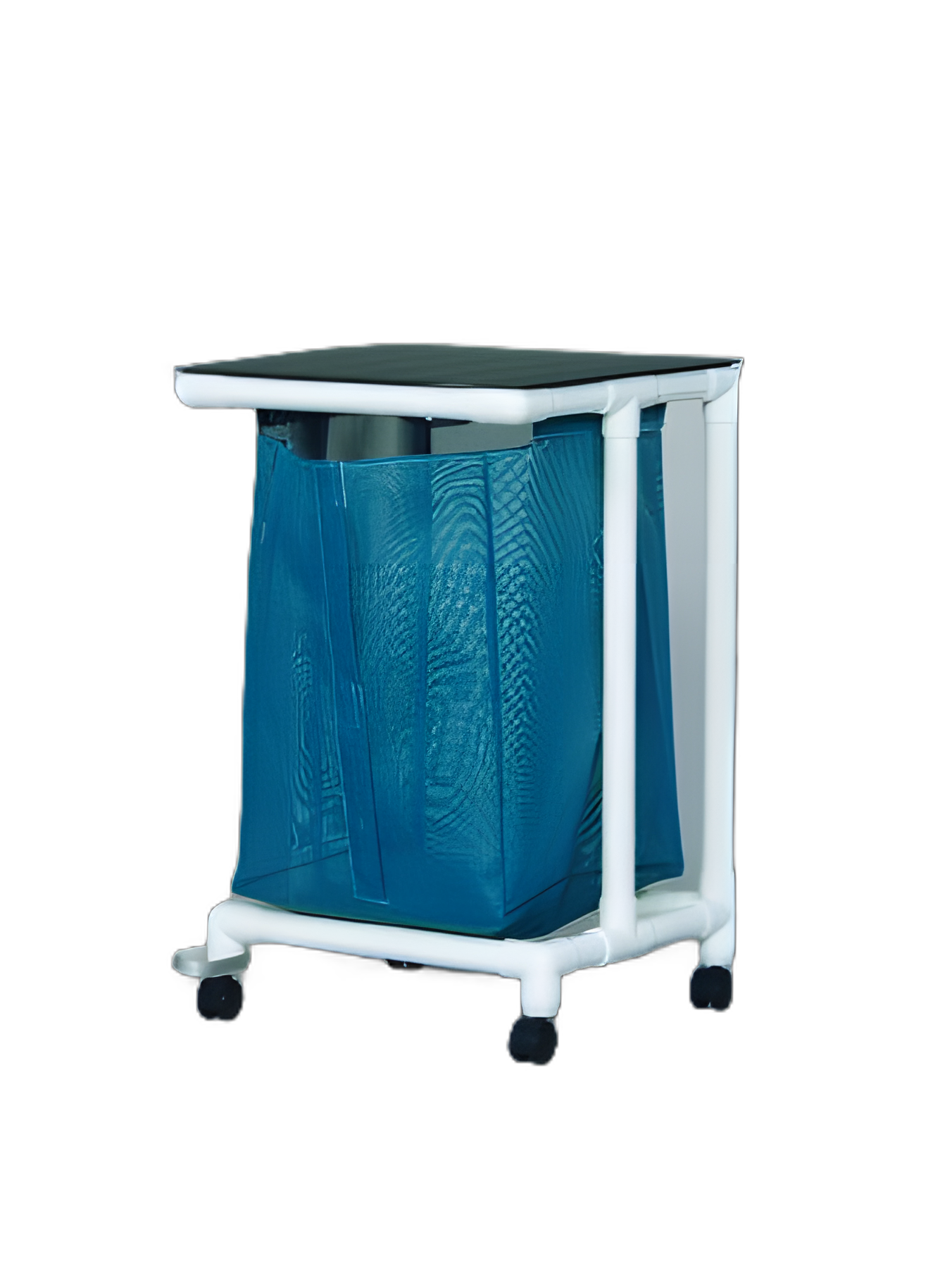 Single Hamper with Bag Standard Jumbo 4 Casters 55 gal. - VL JH1 FP MESH WINEBERRY