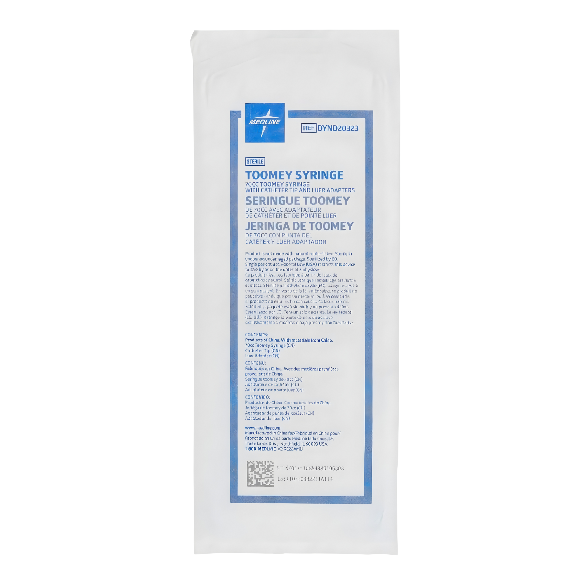 Irrigation Syringes: Toomey Sterile Irrigation Syringes, 70 mL