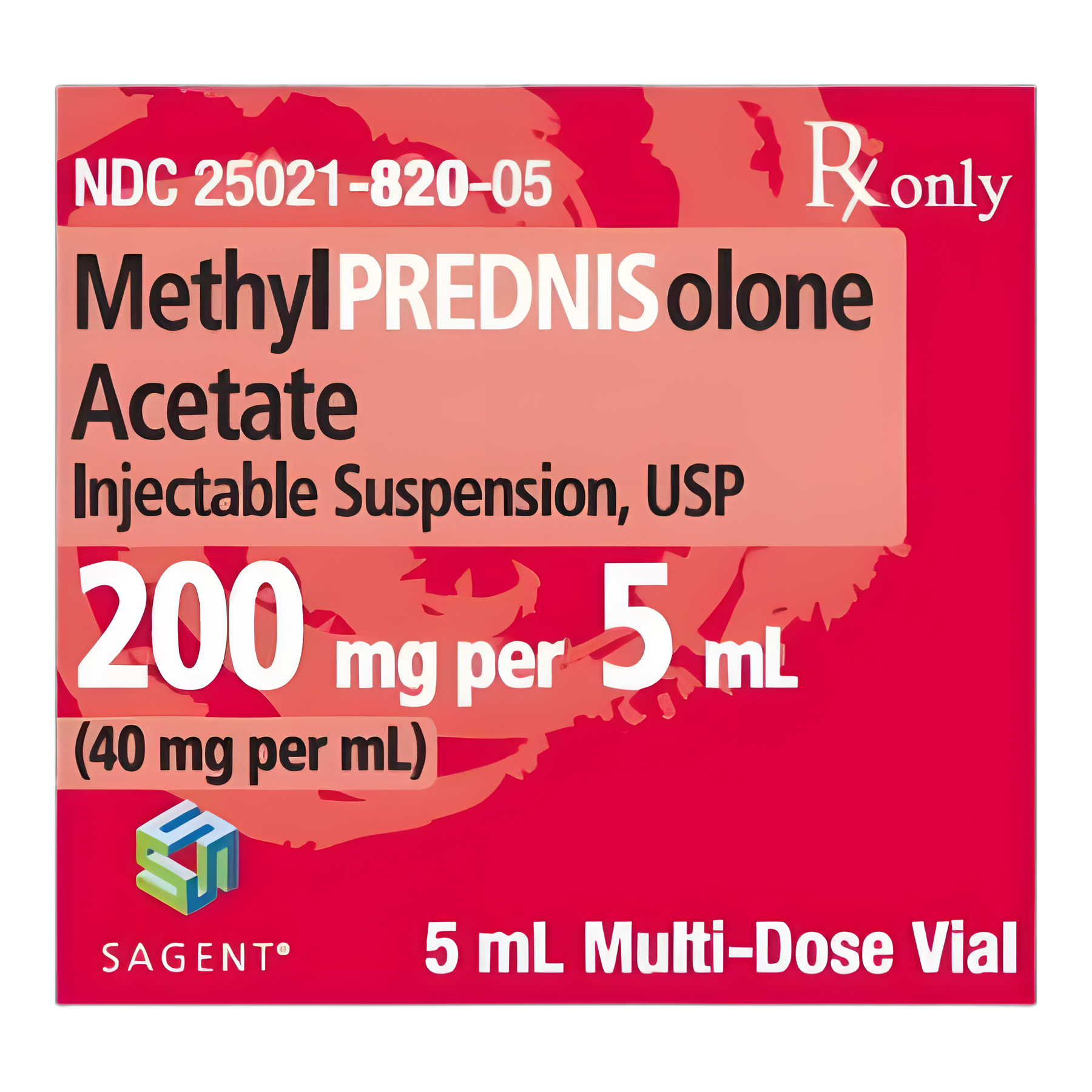 Methylprednisolone Acetate 40 mg / mL Injection Multiple-Dose Vial 5 mL