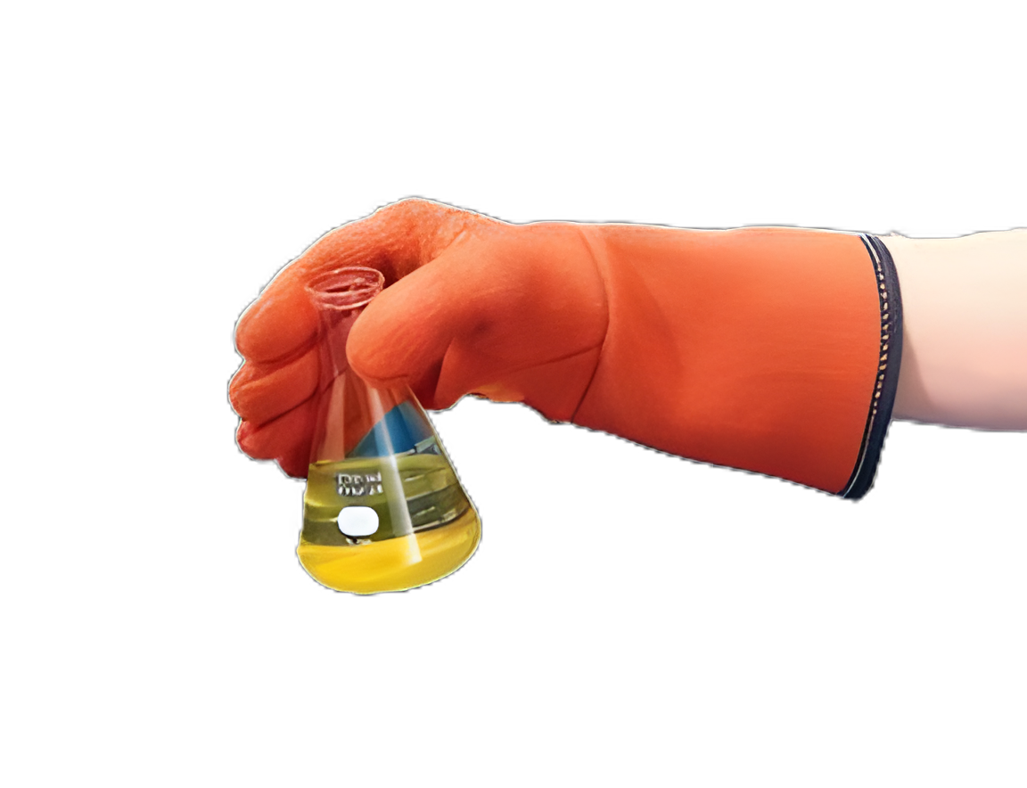 Autoclave Glove Scienceware® Clavies® One Size Fits Most Terry Cloth Orange 13 Inch Gauntlet Cuff NonSterile