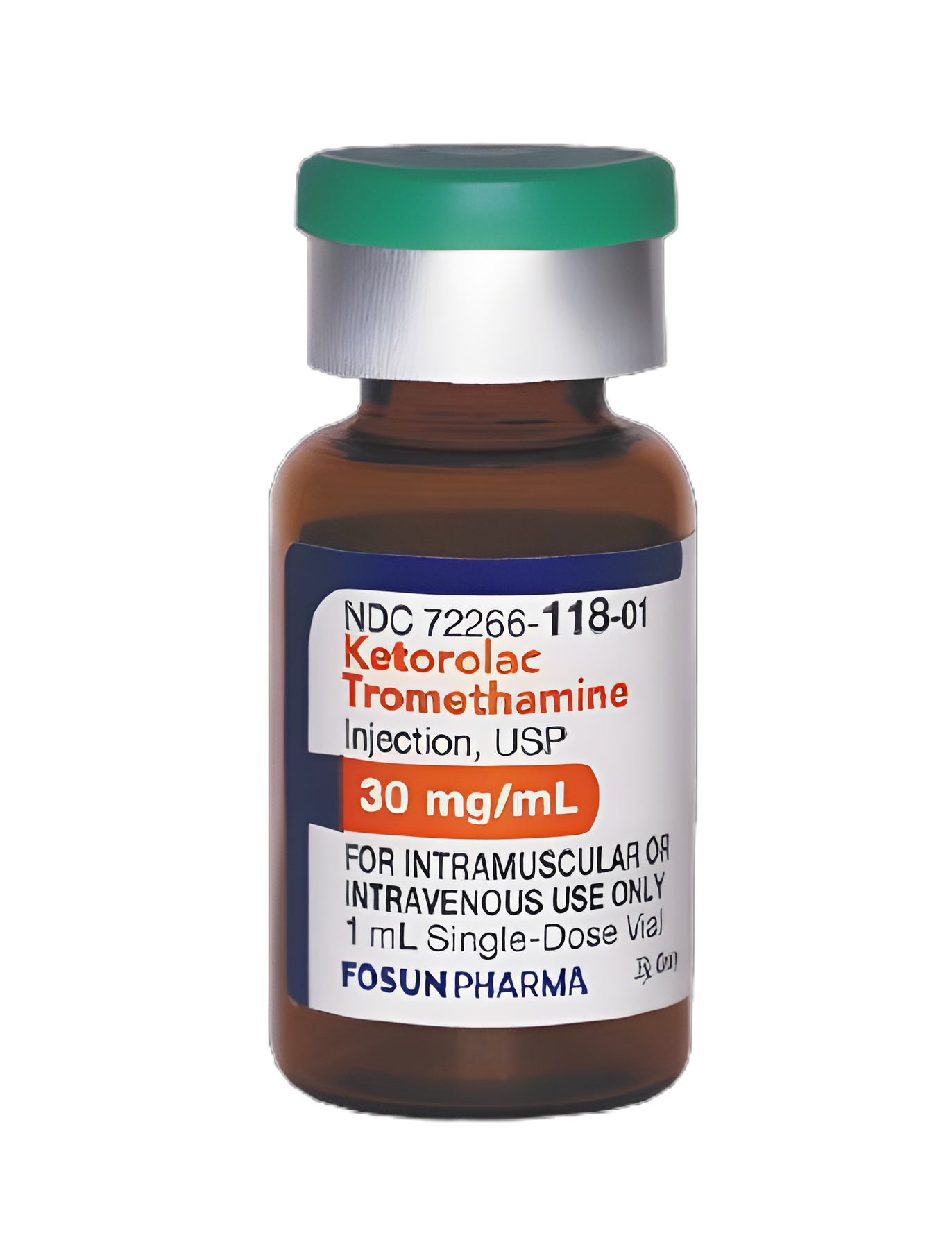 Ketorolac Tromethamine 30 mg/mL Injection, Preservative-Free, Single-Dose Vial - Fosun Pharma