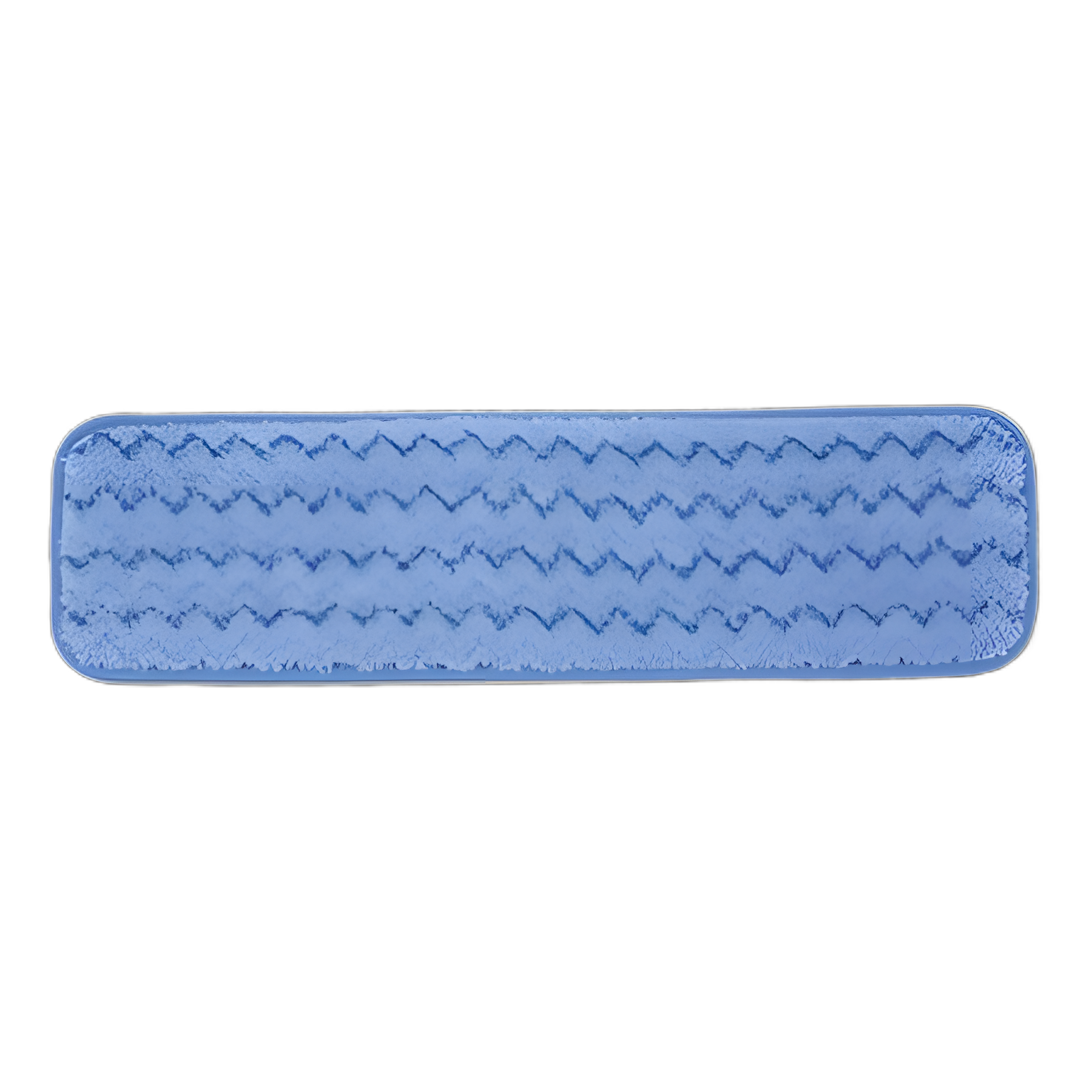 Microfiber Wet Room Pad, Split Nylon/Polyester Blend, 18", Blue, 12/Carton