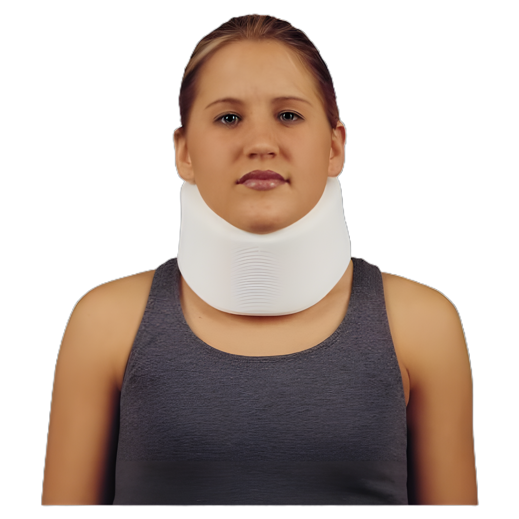 Cervical Collar Comfo-Eze® Medium Density Adult Medium, Narrow One-Piece 2 Inch Height 22-1/2 Inch Length