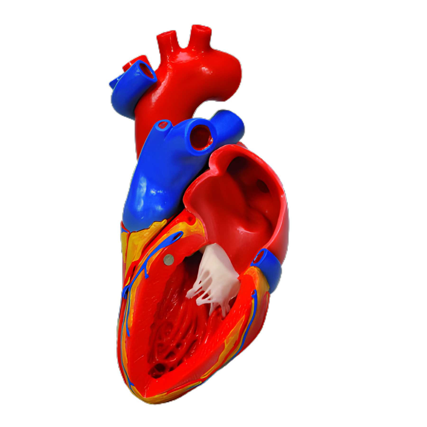 Anatomical Heart Model with Coronary Bypass | 1 lb. | Fabrication Enterprises