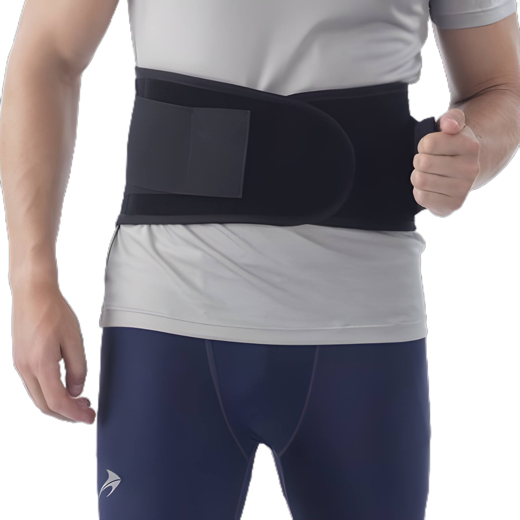 Occupational Back Support NYOrtho Breathable Large Hook and Loop Closure 34 to 38 Inch Waist Circumference 8 Inch Back Height Adult