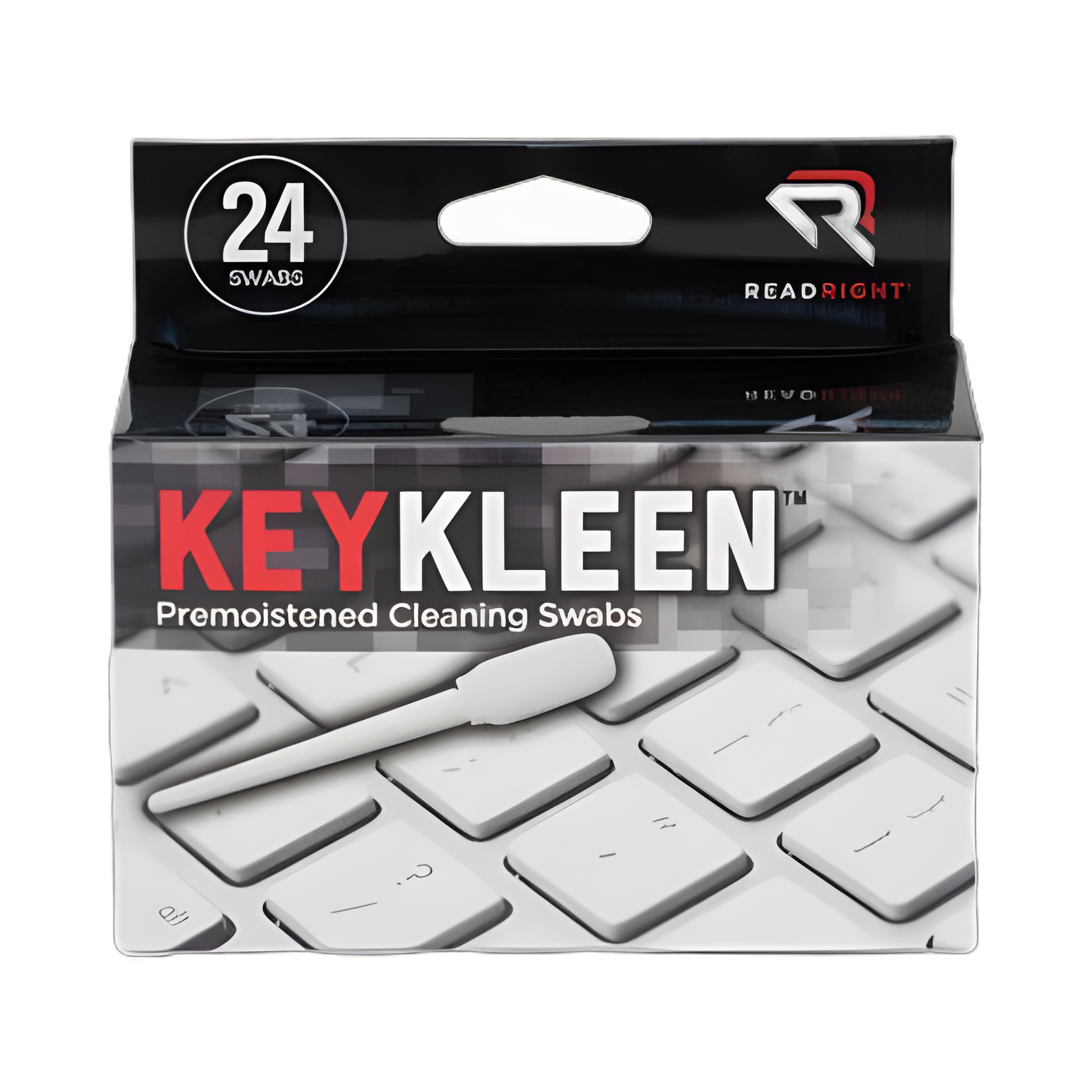 KeyKleen Premoistened Cleaning Swabs, 24/Box