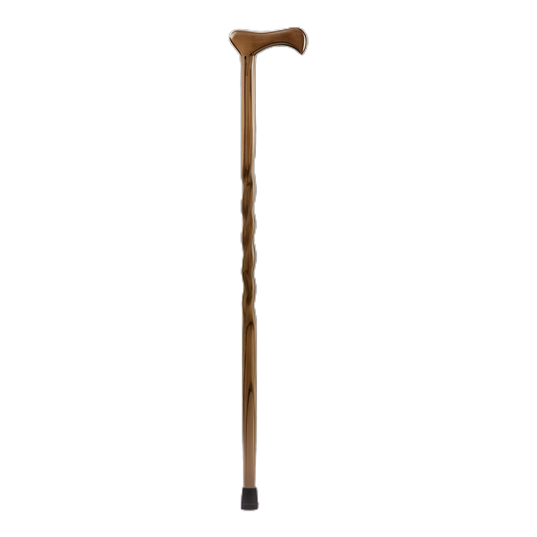 Brazos™ Twisted Wood T-Handle Walking Cane, 37 Inch, Brown Oak