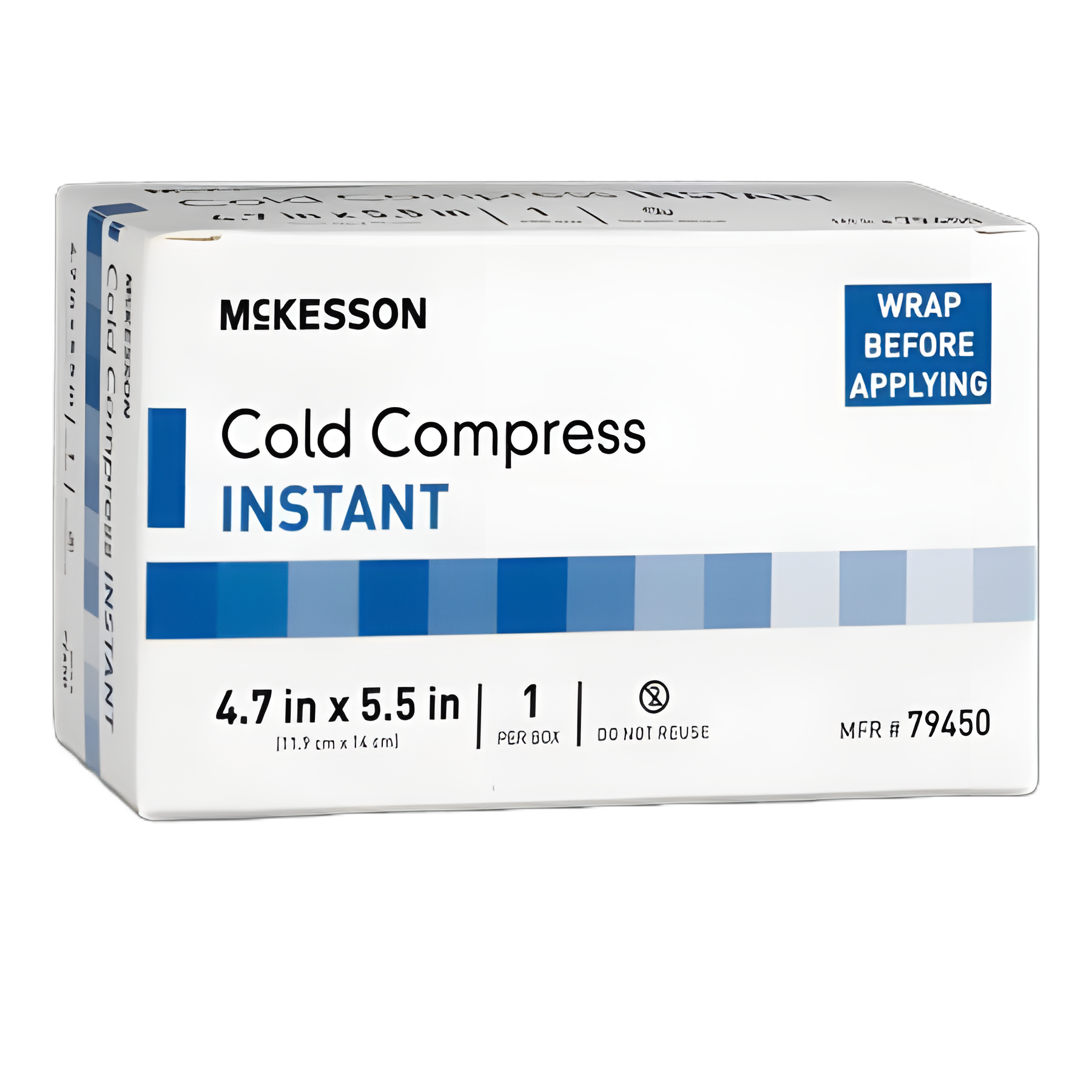 McKesson Instant Cold Pack for Therapeutic Cold Therapy, 4.7 x 5.5 Inch, Disposable