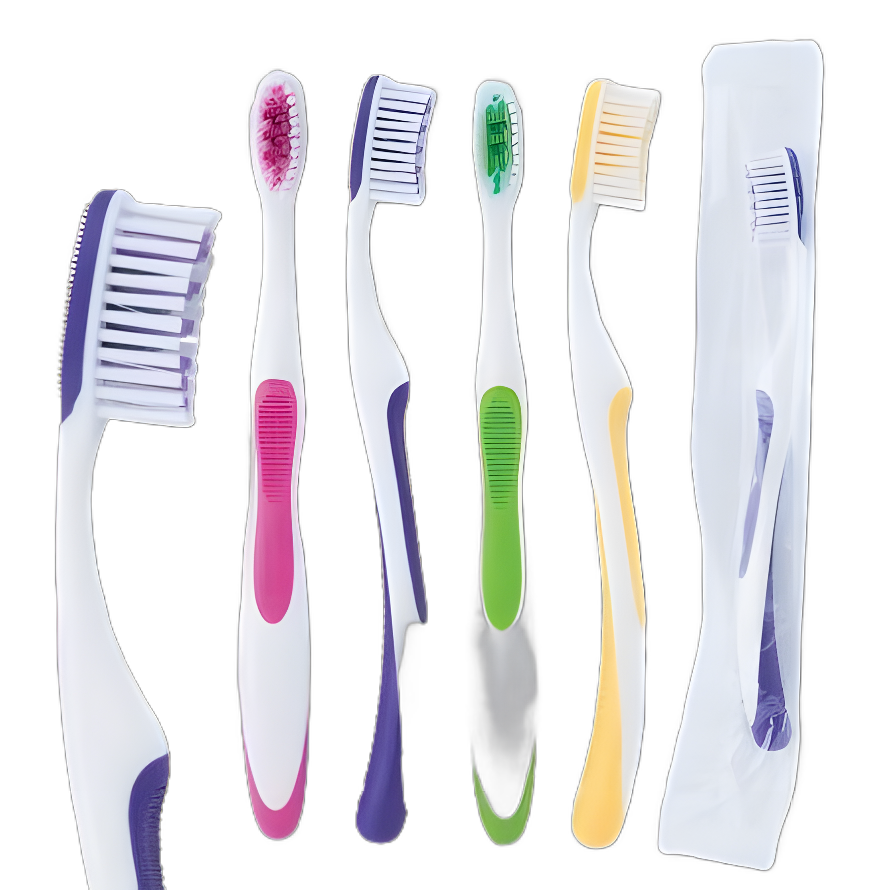 Toothbrush SmileCare™ Yellow / Green / Blue Adult Nylon