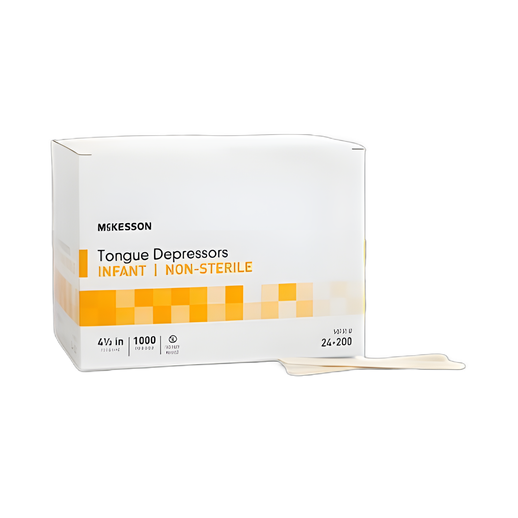 McKesson Wooden Tongue Depressors for Infants, 4-1/2 Inch, Non-Sterile, Latex-Free