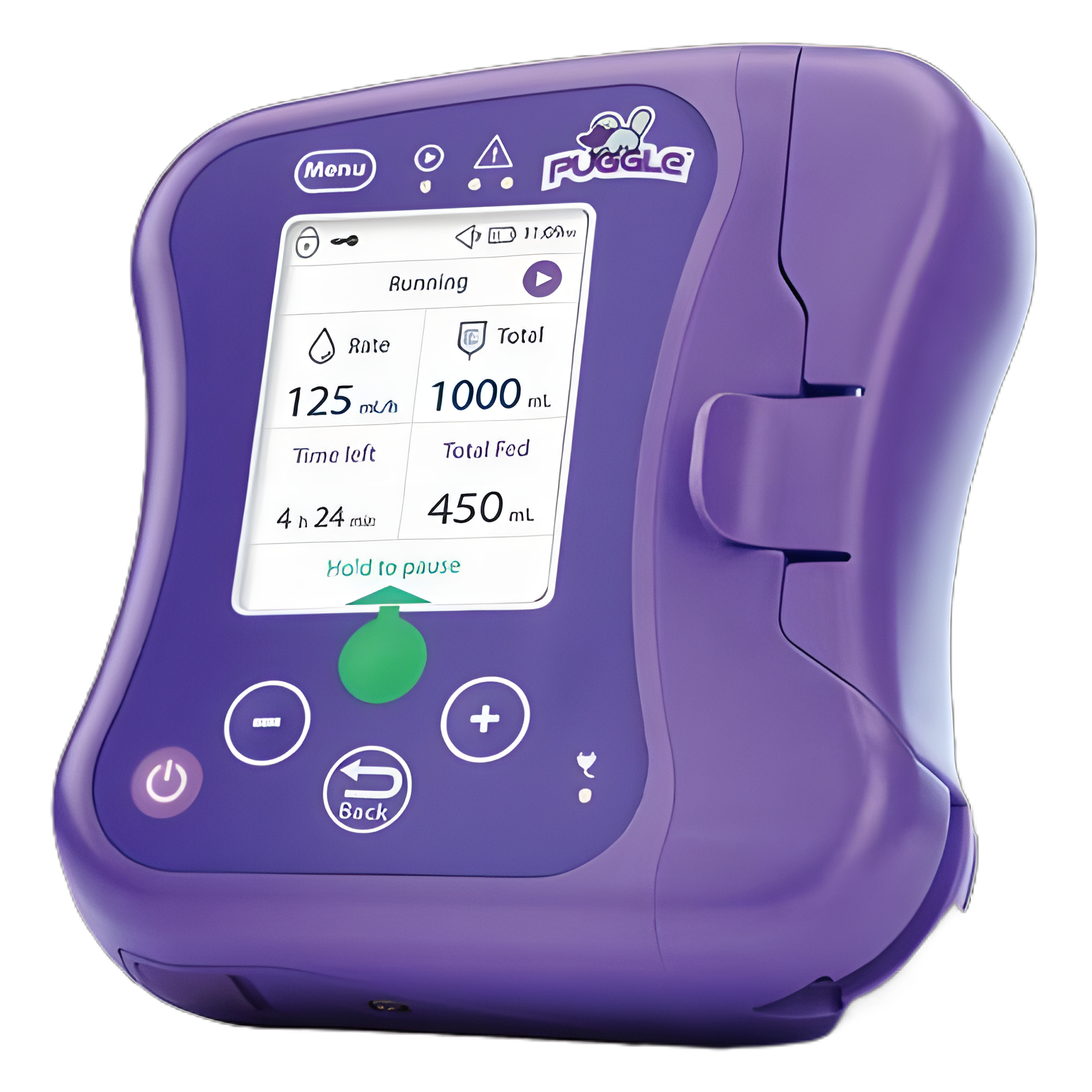 Enteral Feeding Pump PUGGLE™ 1 to 400 mL/h in 1 mL Increments NonSterile 1 to 9,999 mL in 1 mL Increments