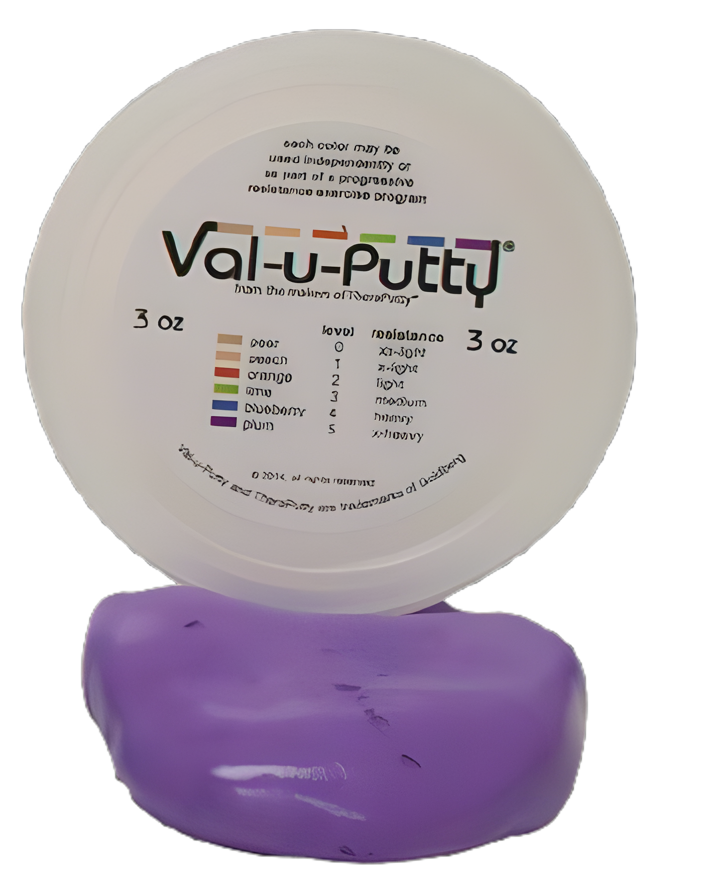 Val-u-Putty X-Heavy Firmness Therapy Putty for Hand and Grip Strengthening - 3 oz. Plum