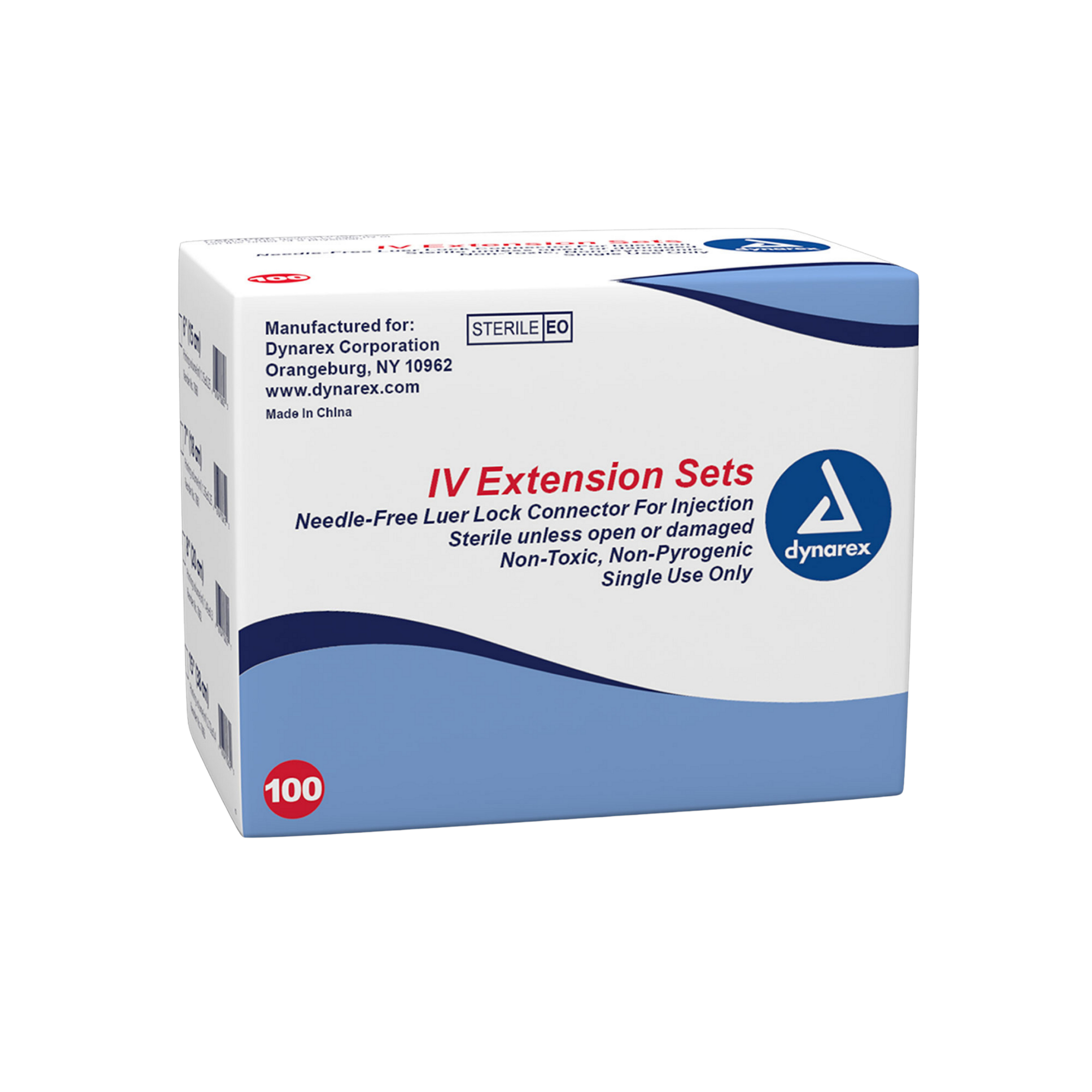 IV Extension Set Standard Bore Needle-Free 8" Luer Lock Connector