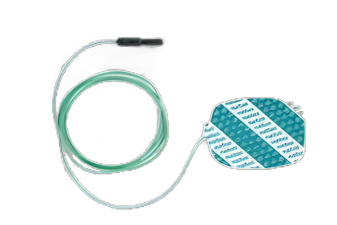 EMG Ground Plate Electrode with Leadwire Natus® 40 X 50 mm X 79 Inch Lead Length Silver / Silver Chloride NonSterile Rectangular with Rounded Edges Tip Disposable