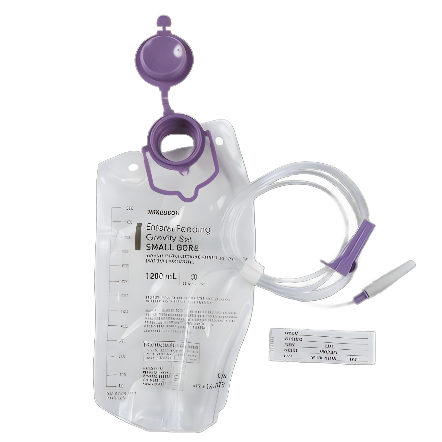 McKesson 1200 mL Gravity Feeding Bag Set with ENFit Connector - 16-702500
