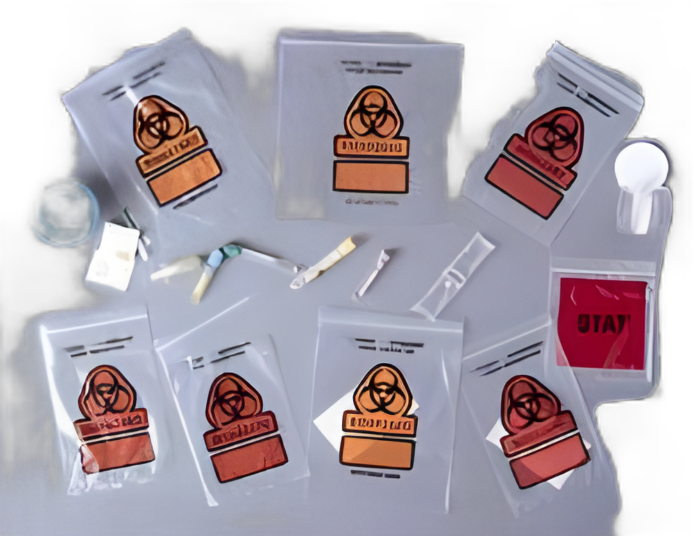 Pharmacy Bag RD Plastics 5 X 8 Inch Clear Zip Closure