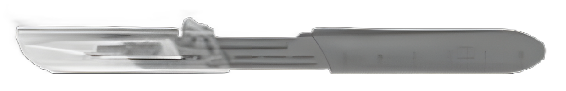 Safety Scalpel Bard-Parker™ Conventional No. 10 Stainless Steel / Plastic Nonslip Grip Handle with Centimeter Scale Sterile Disposable