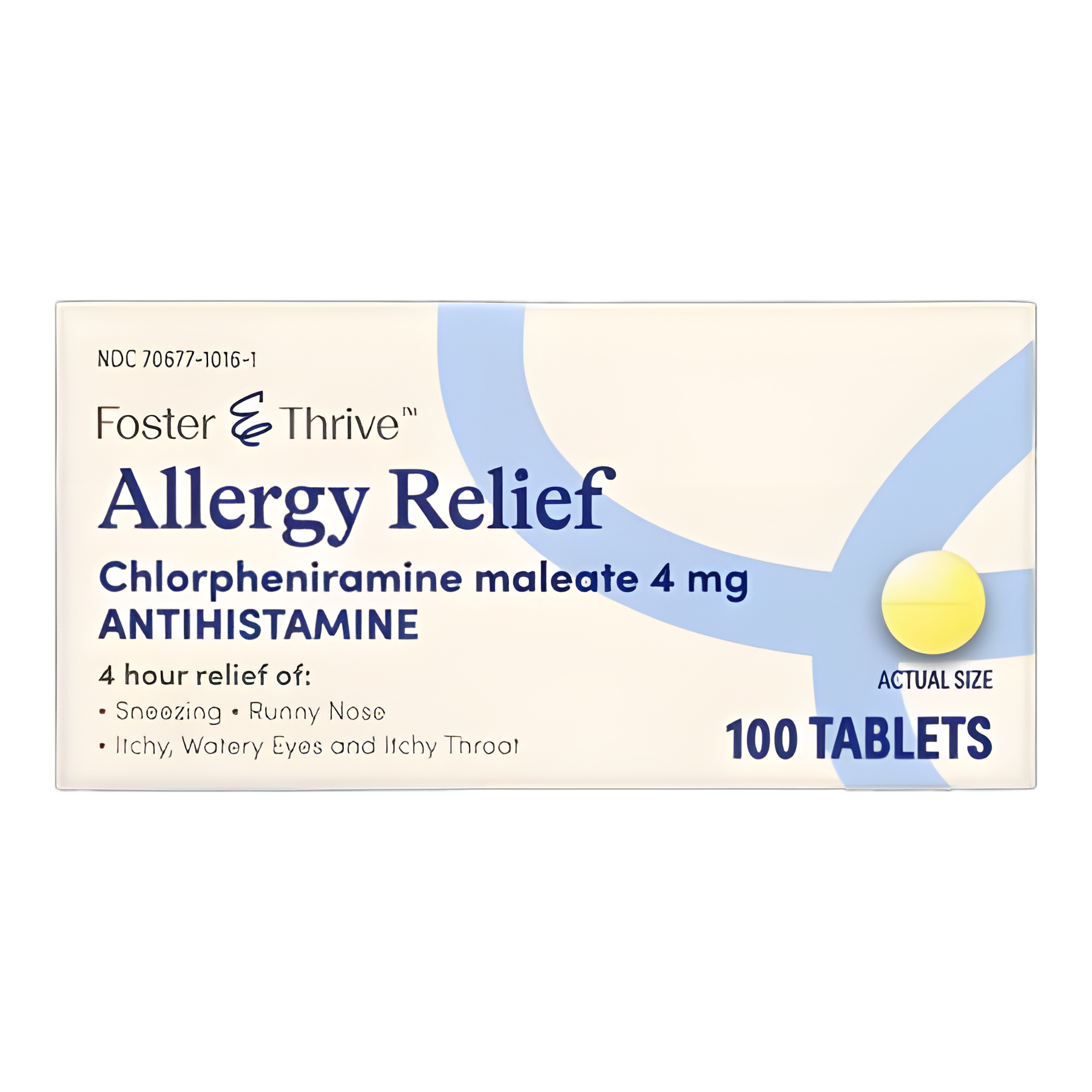 Allergy Relief Foster & Thrive™ 4 mg Strength Tablet 100 per Bottle