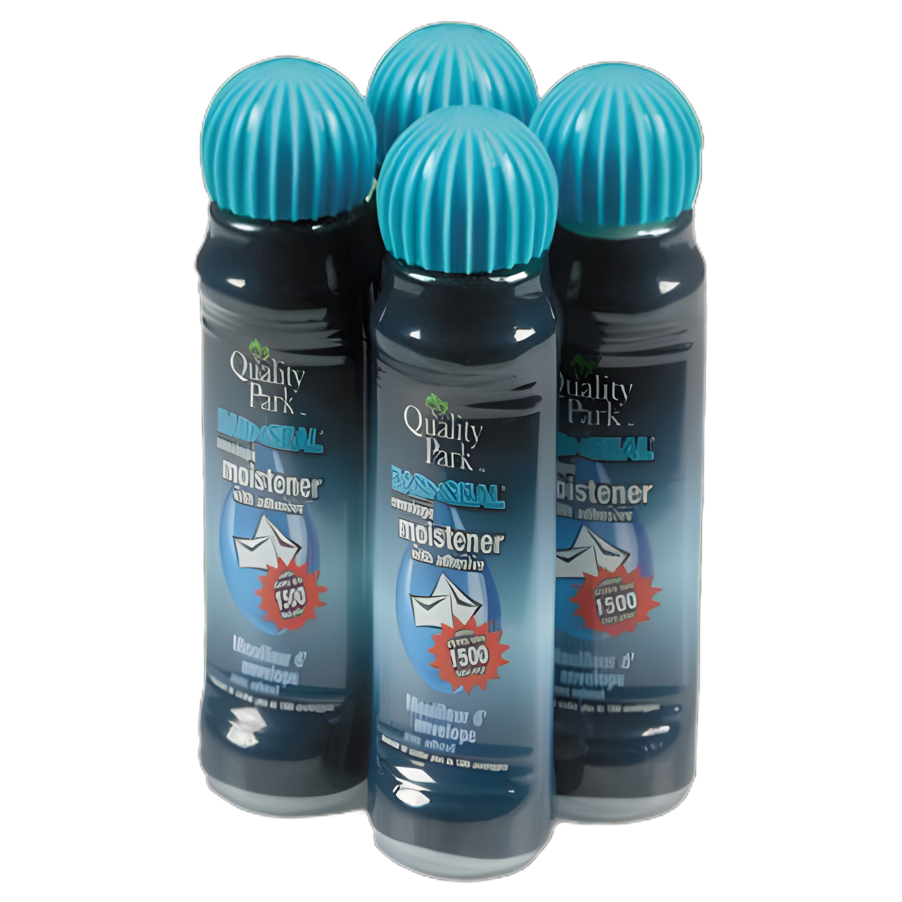 Envelope Moistener with Adhesive, 50 mL, Clear, 4/Pack