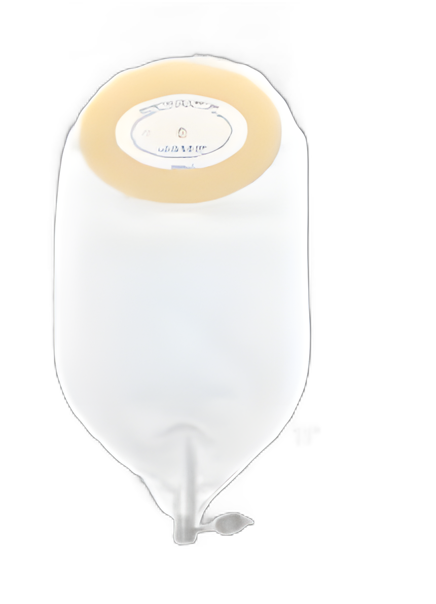 Nu-Flex™ 11 Inch Deep Convex Urostomy Pouch - Trim to Fit for 3/4 to 1-1/2 Inch Stoma