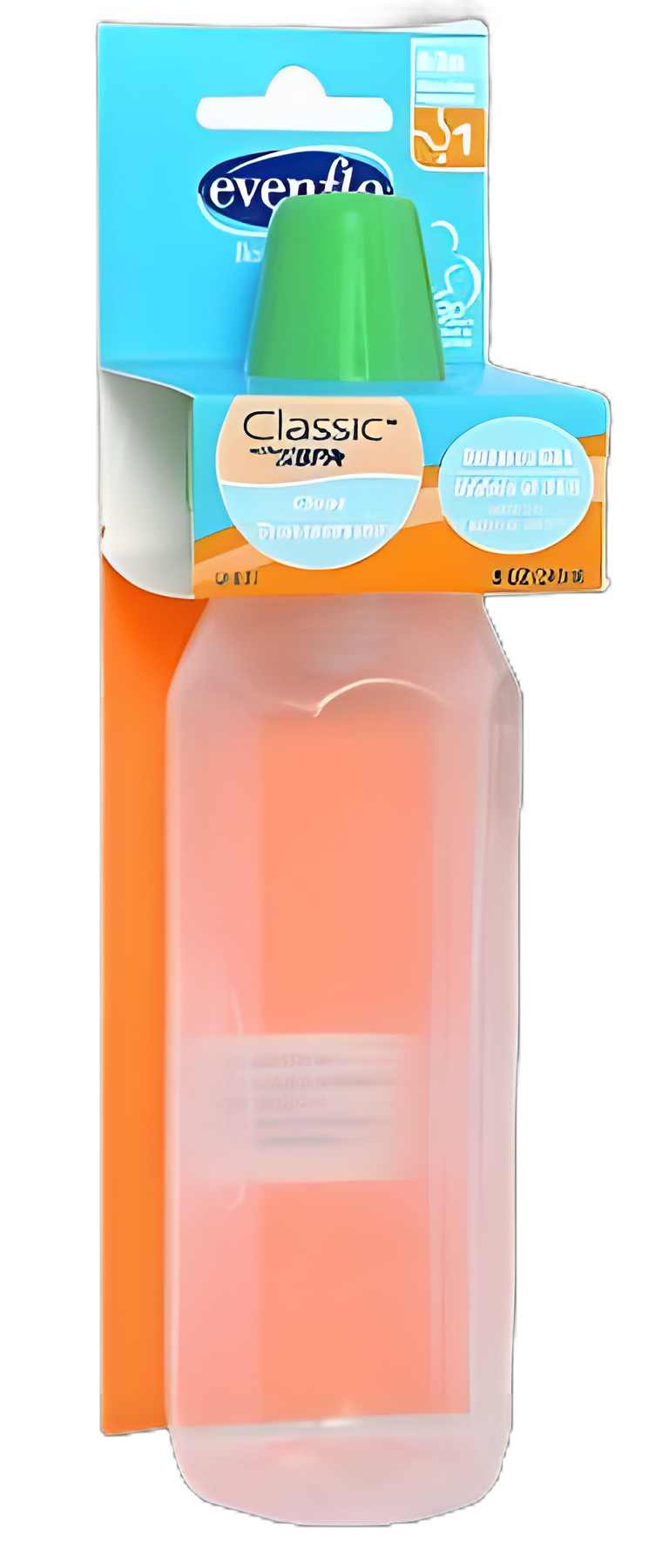 Evenflo Classic 8 oz Polypropylene Baby Bottle with Slow Flow Silicone Nipple