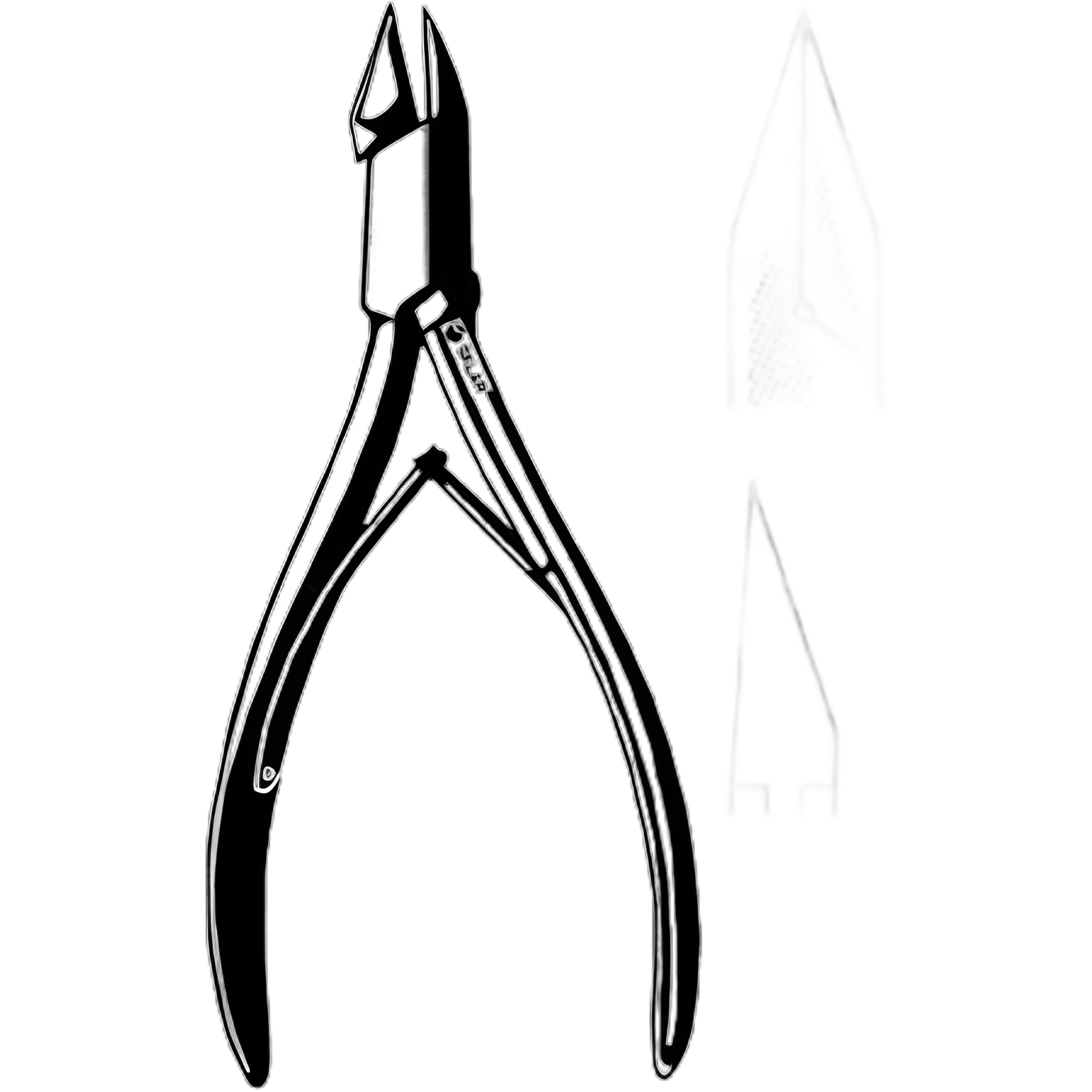 Nail Splitter Straight Back Tapered Jaw 4 Inch Length German Stainless Steel