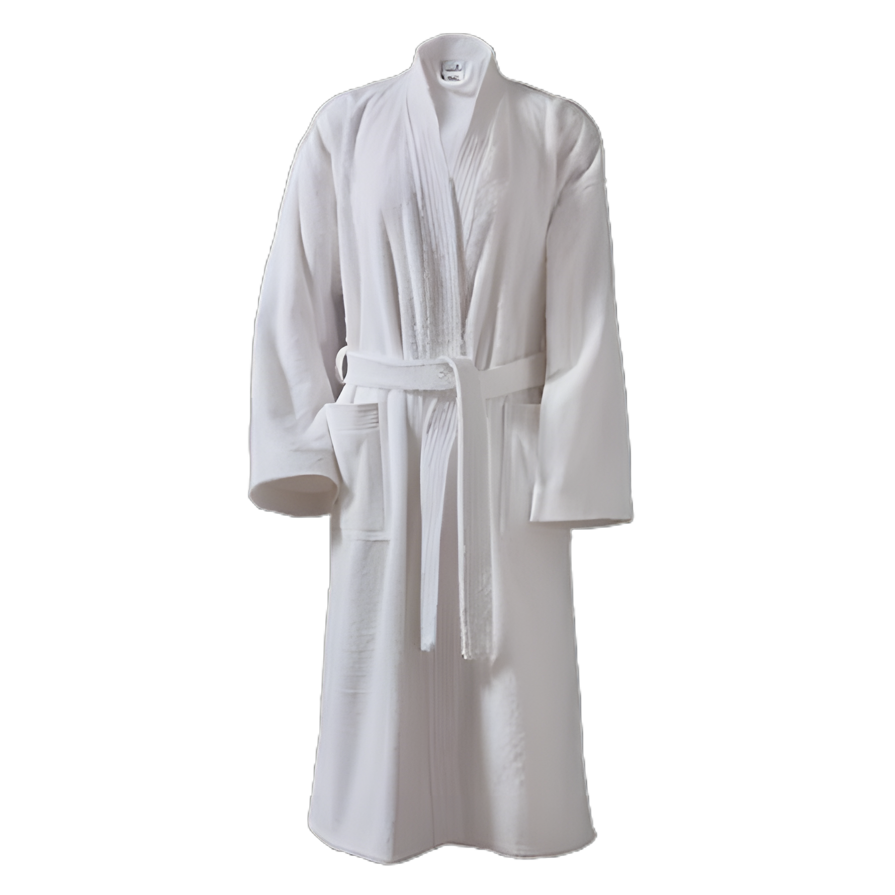 Patient Robe Unisex Large White Reusable