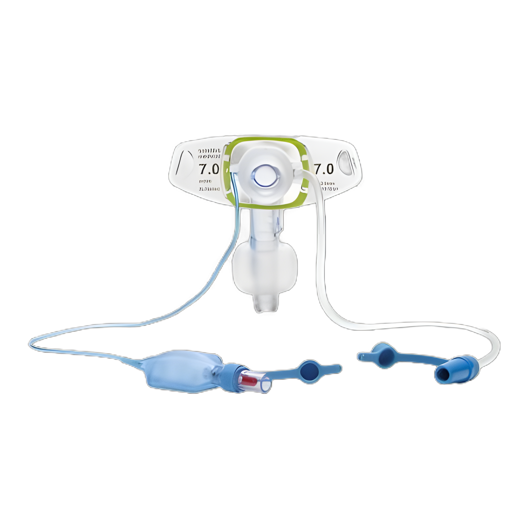 Portex BLUselect Suctionaid Cuffed Tracheostomy Tube with Dual Inner Cannulas, Size 8.0mm for Adults