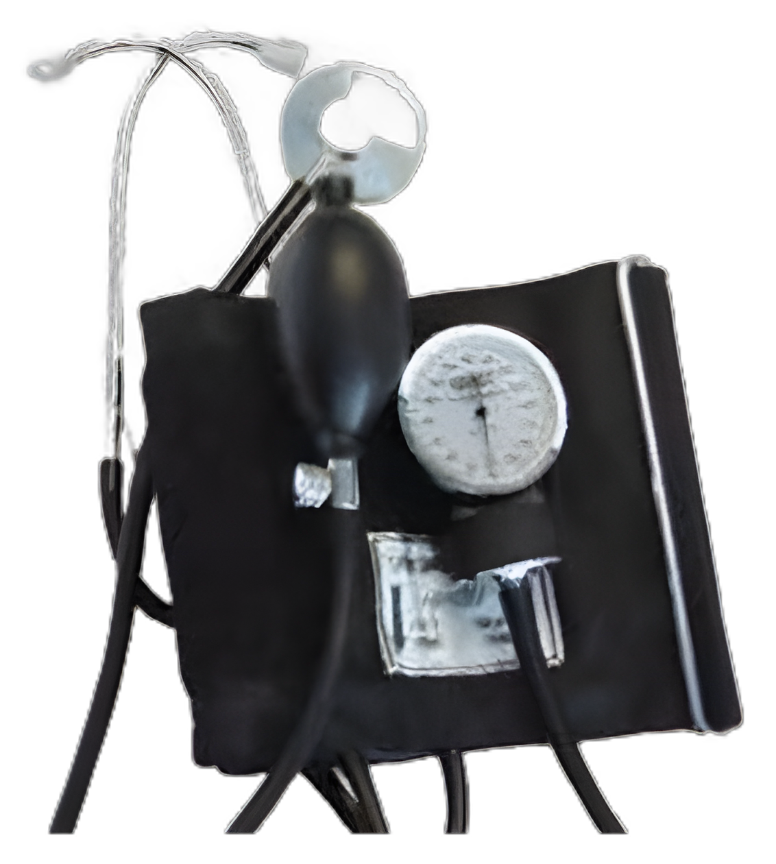 Reusable Aneroid / Stethoscope Set Labtron® 33 to 48 cm Large Adult Cuff Single Head General Exam Stethoscope Pocket Aneroid