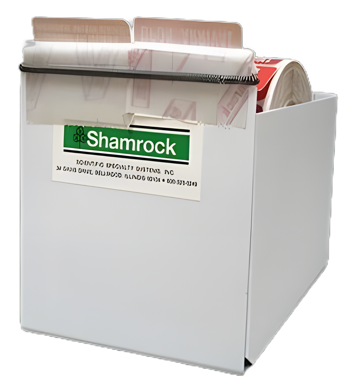 Label Dispenser Shamrock 4-1/4 Inch Wide Desktop Manual Pull Precut For use with Pre-Cut Labels