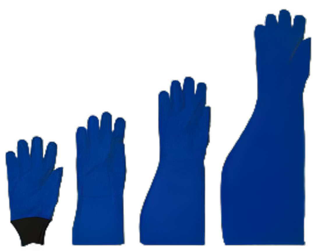 Cryogenic Glove Tempshield® Cryo-Gloves® Size 9 Waterproof Material Blue 13.5 to 15.25 Inch Straight Cuff NonSterile