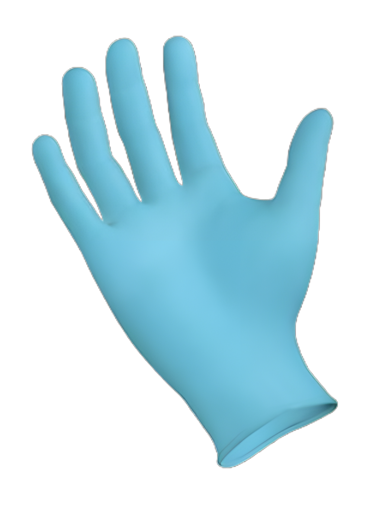 General Purpose Glove SemperGuard® Medium Nitrile Blue 9 Inch Beaded Cuff NonSterile