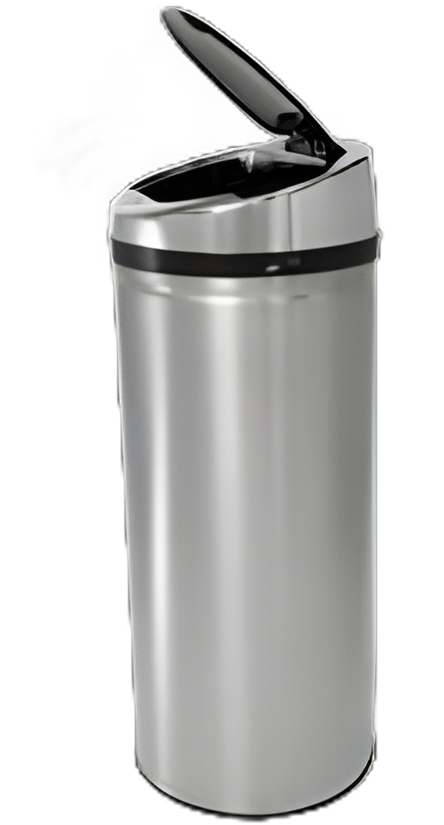 iTouchless 8 Gallon Motion-Activated Stainless Steel Trash Can for Medical Facilities