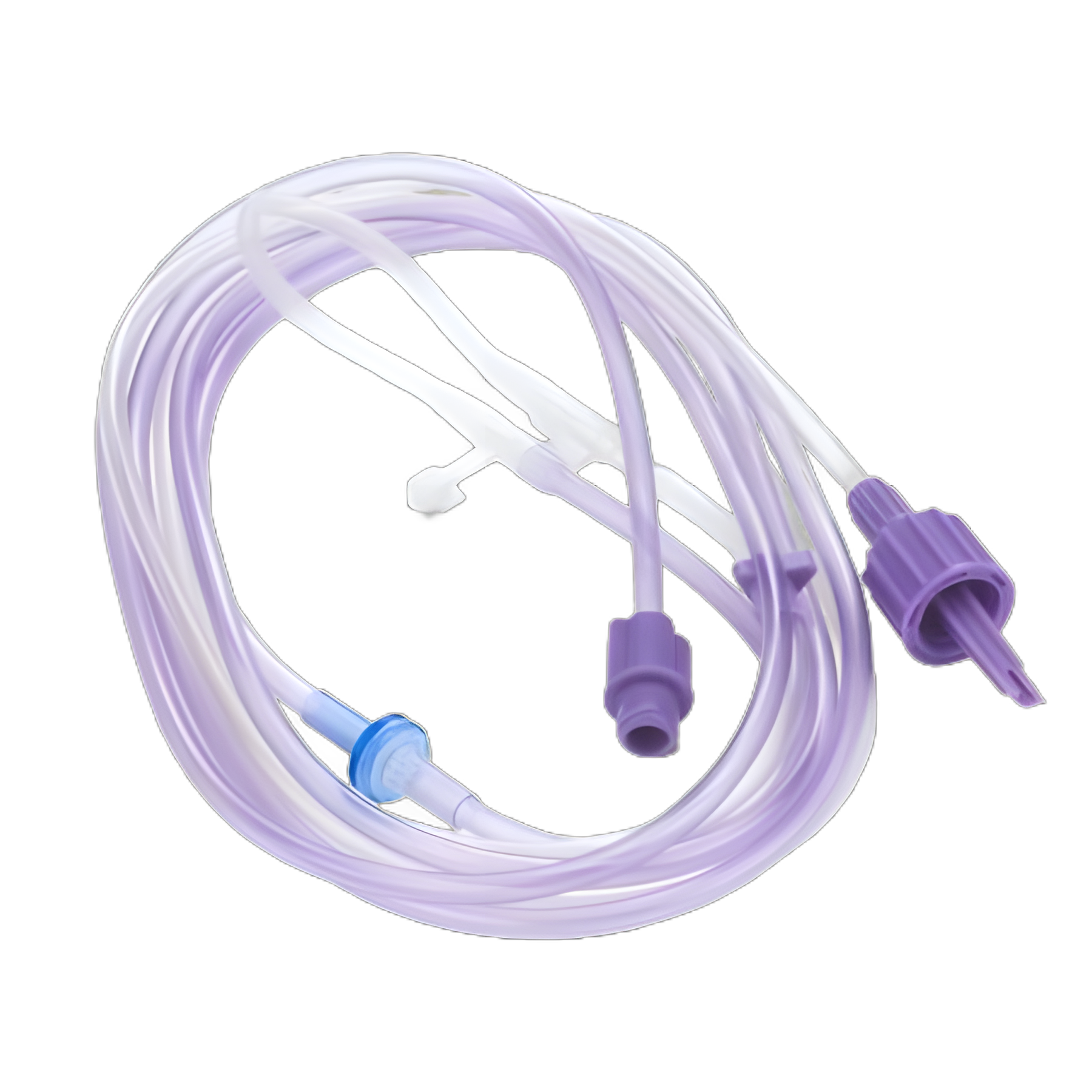 Enteral Feeding Pump Spike Set with ENFit™Connector PUGGLE™ PVC NonSterile ENFit® Transition Connector