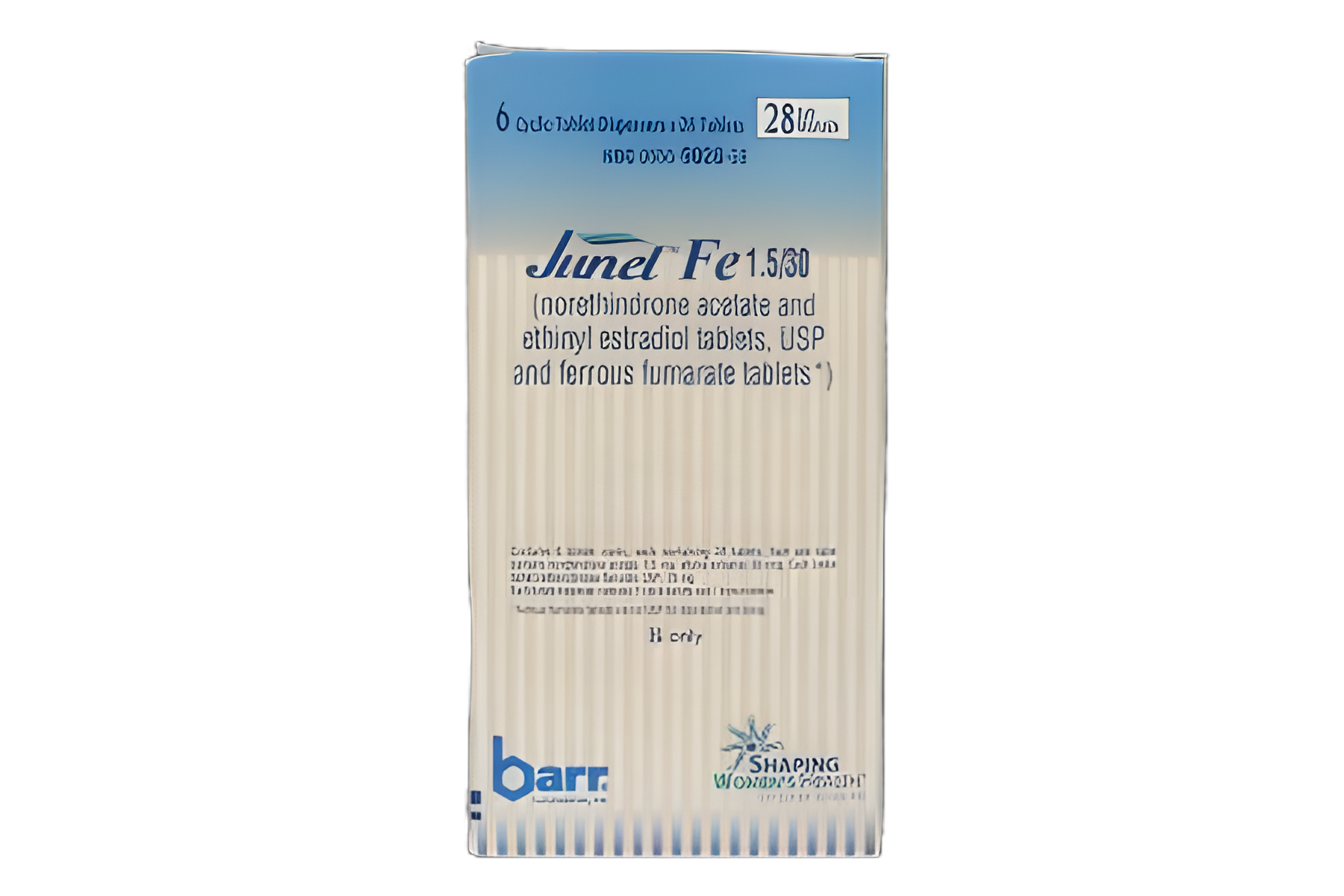 Junel® Fe Norethindrone / Ethinyl Estradiol / Ferrous Fumarate 1.5 mg - 0.03 mg Tablet Blister Pack 168 Tablets