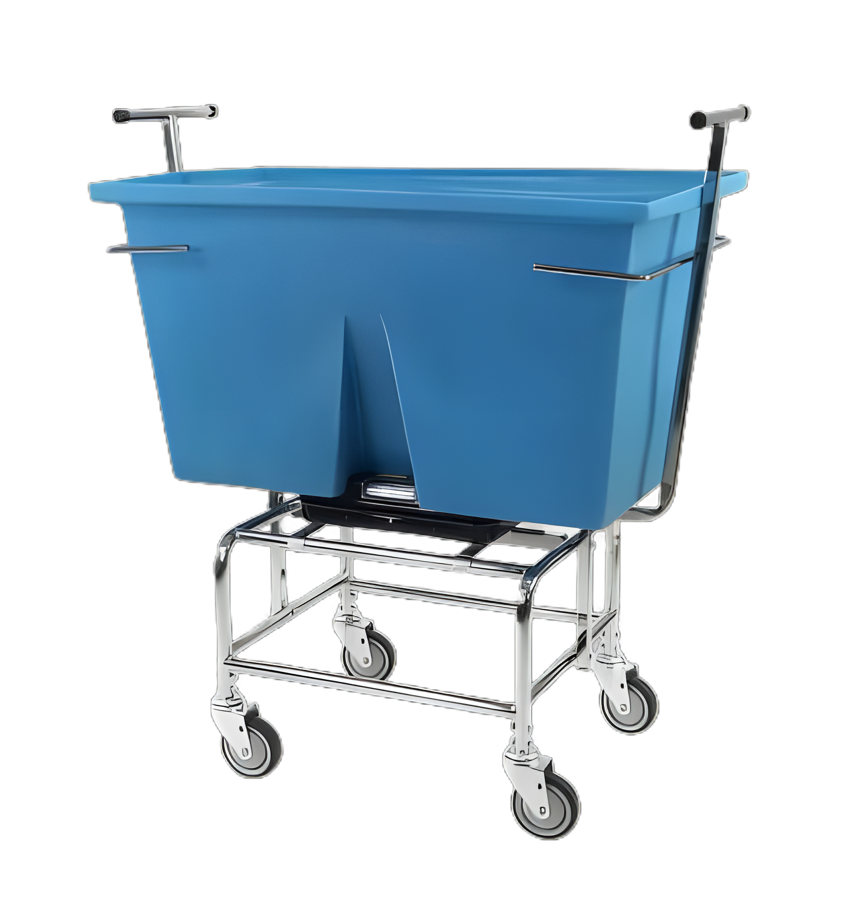 Mobile Laundry Scale with Tub 20 X 26 X 40 Inch