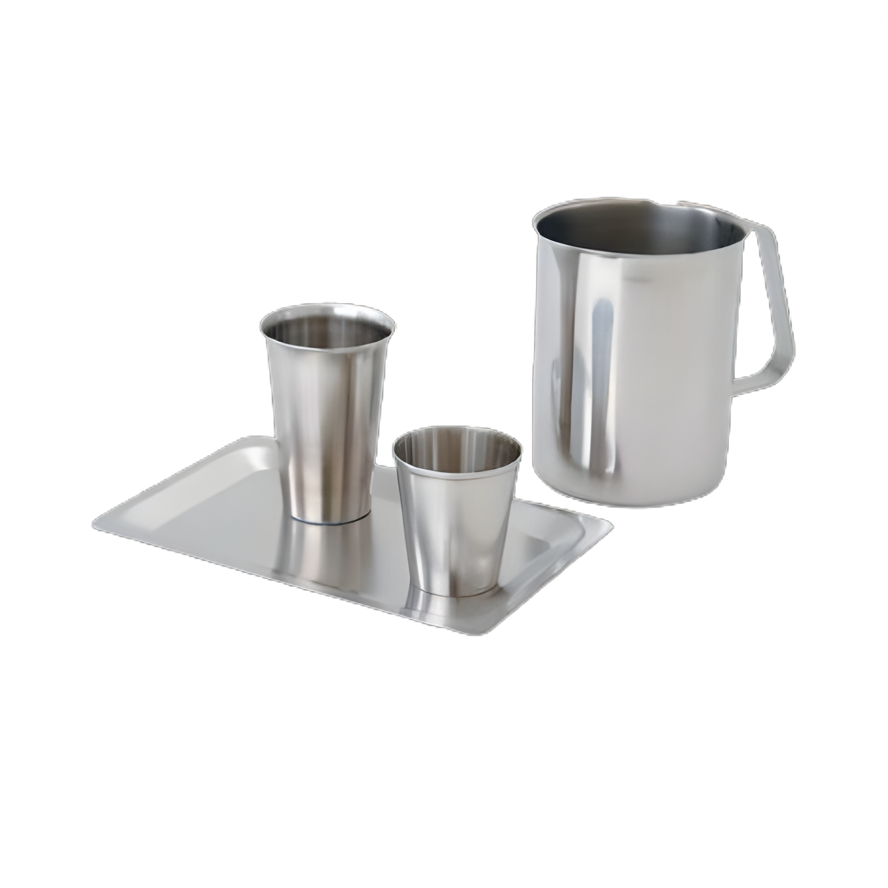 Service Tray 6-5/8 X 10-1/8 X 3/8 Inch Stainless Steel