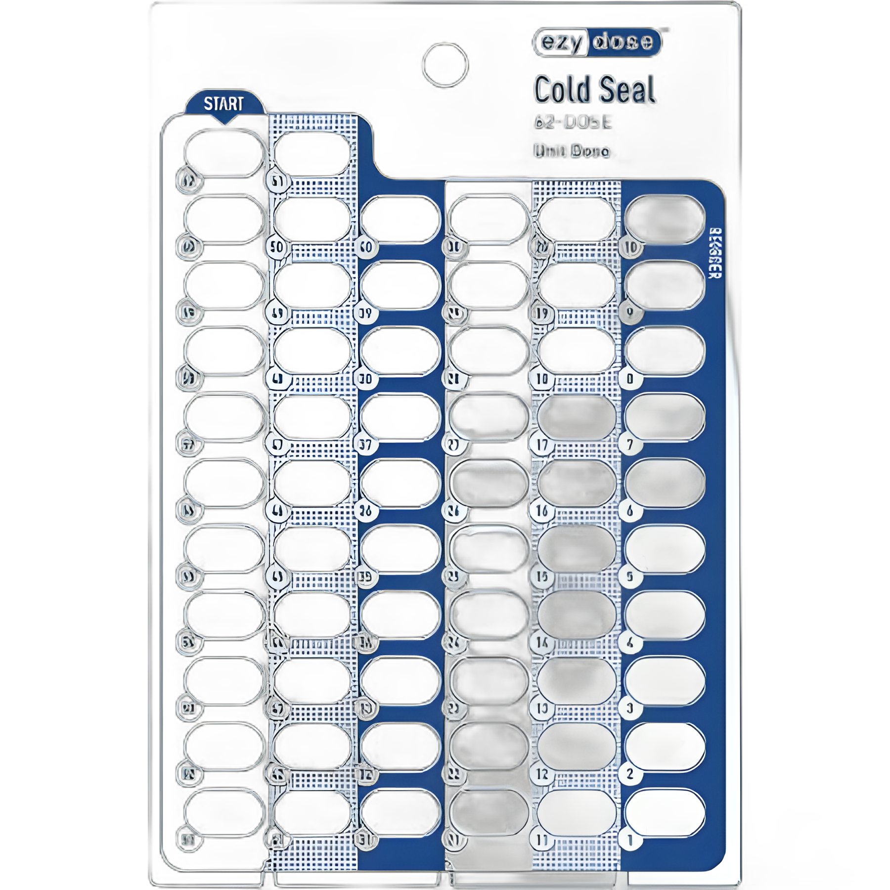 Cold Seal Medication Card 62-Dose by Apothecary Products