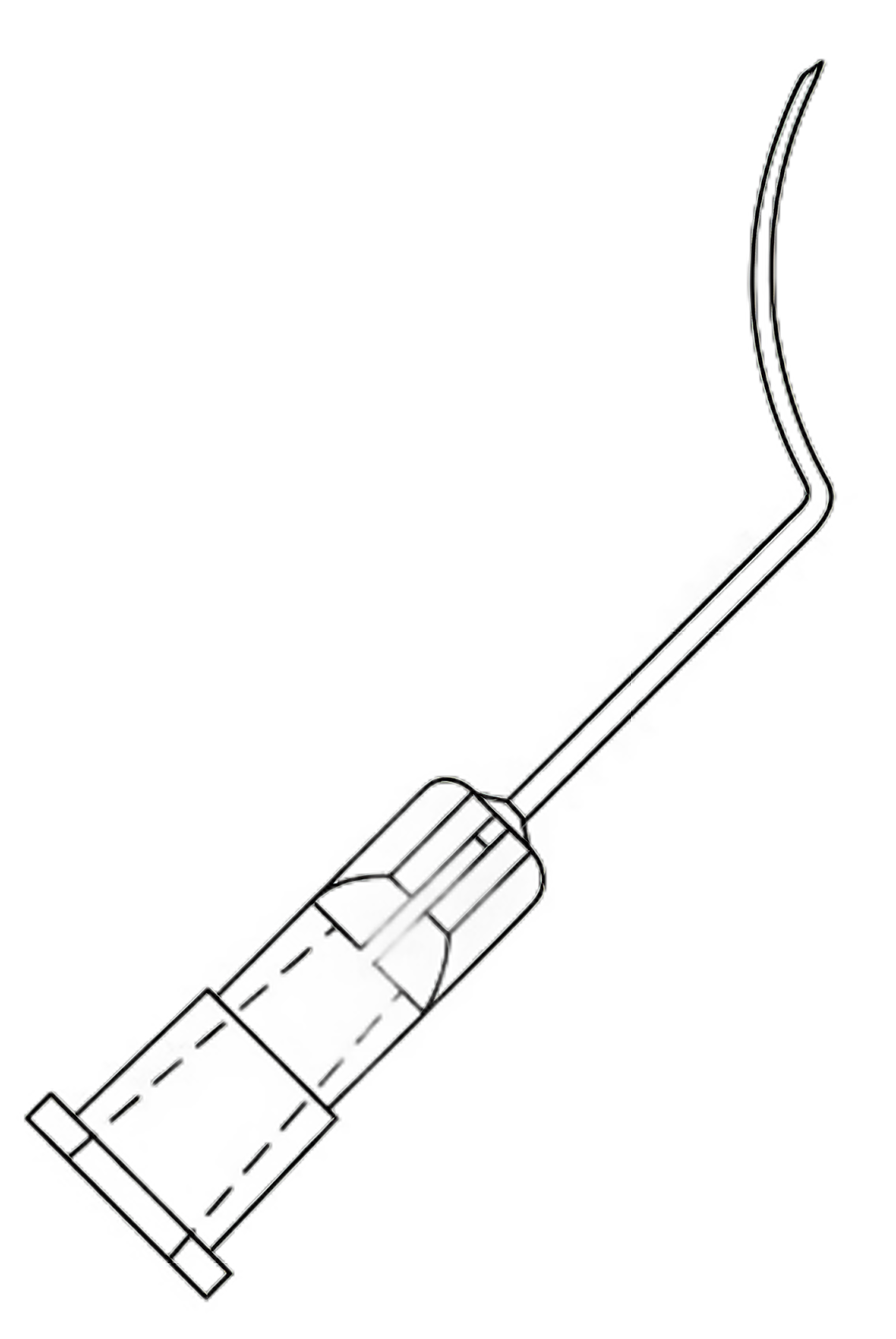Lasik Irrigation Cannula Oasis® 26 Gauge 1 Inch 9 mm Formed Extension With Spatulated Tip