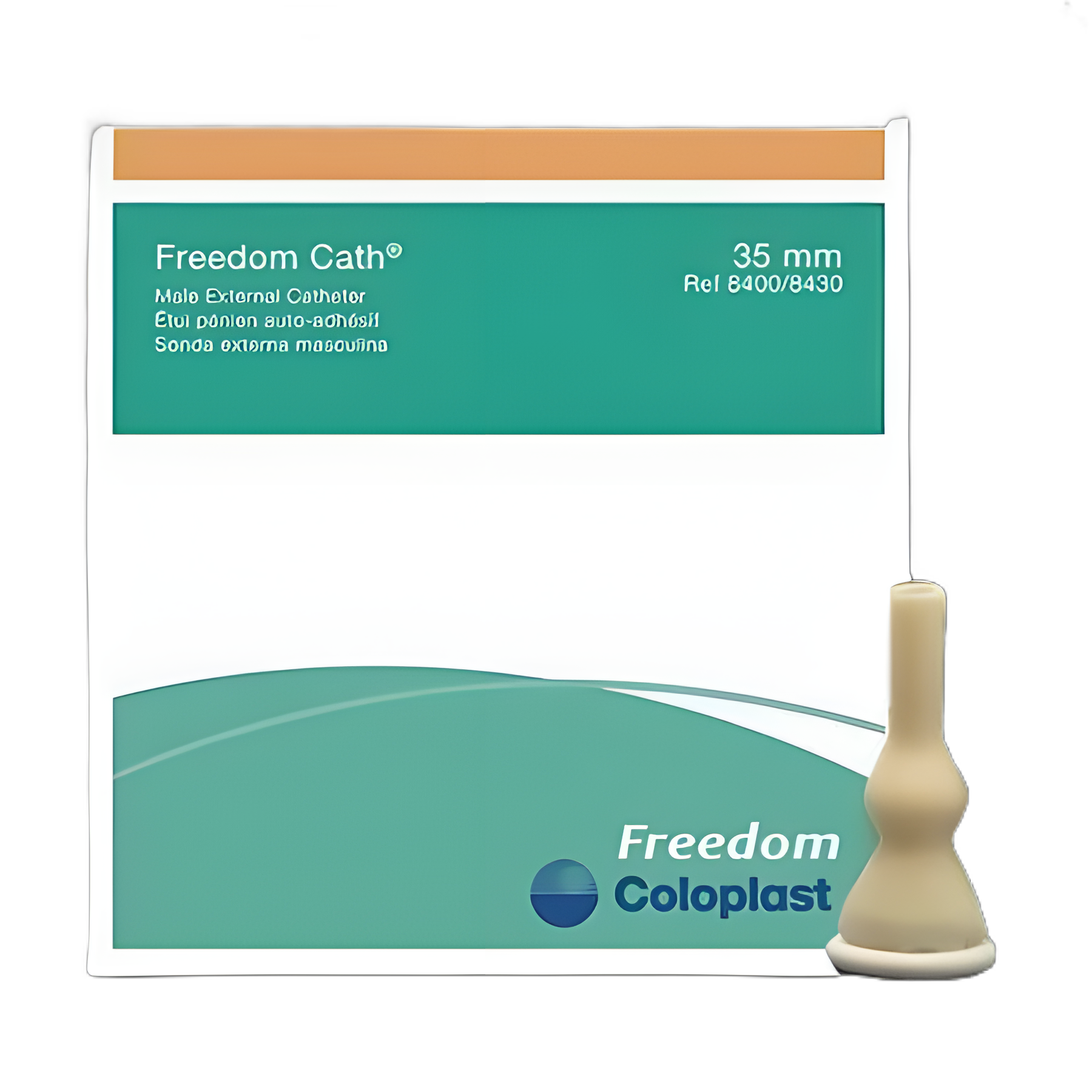 Male External Catheter Freedom Cath® Self-Adhesive Seal Latex Large