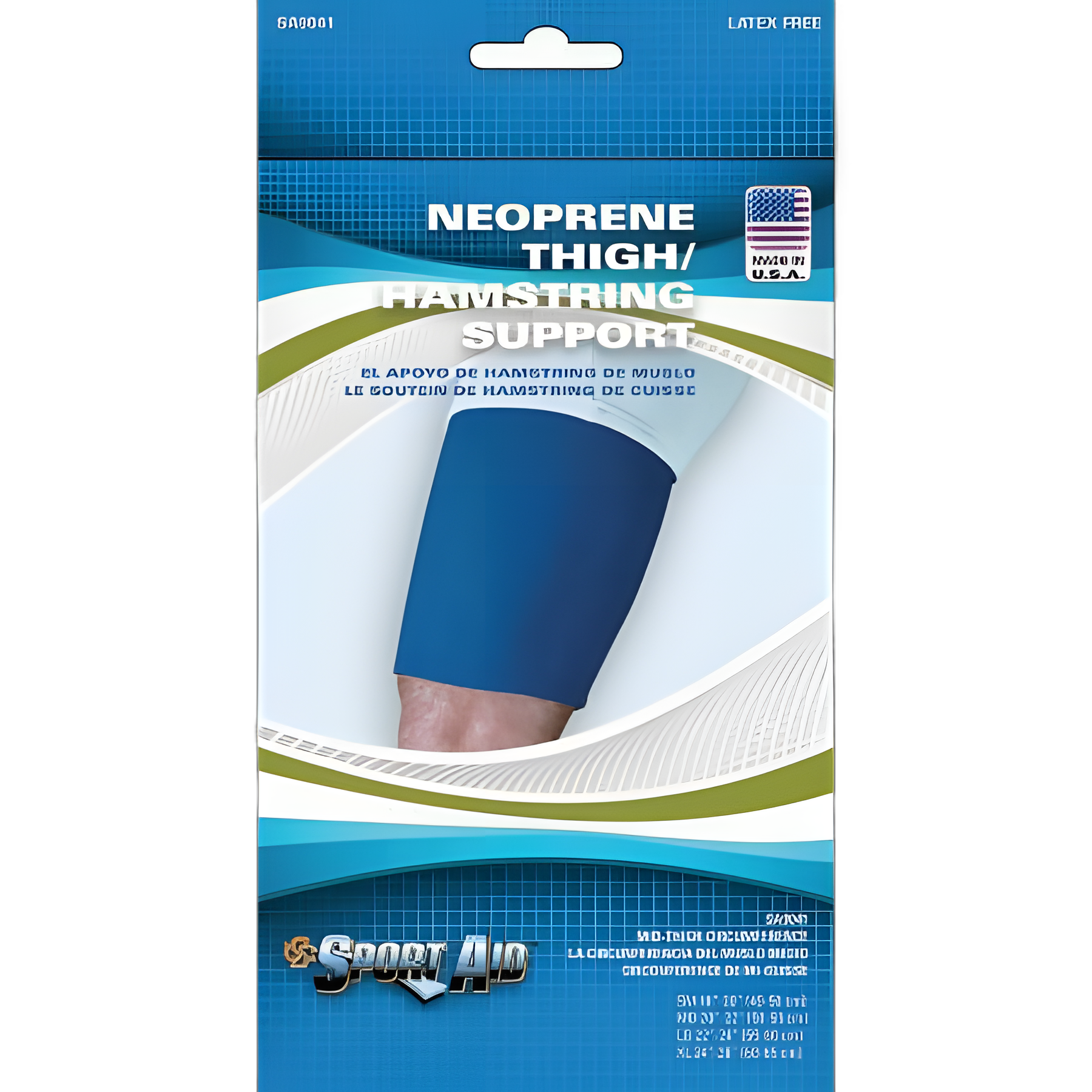 Thigh Support Sport-Aid™ Medium Pull On 10 Inch Length Left or Right Leg