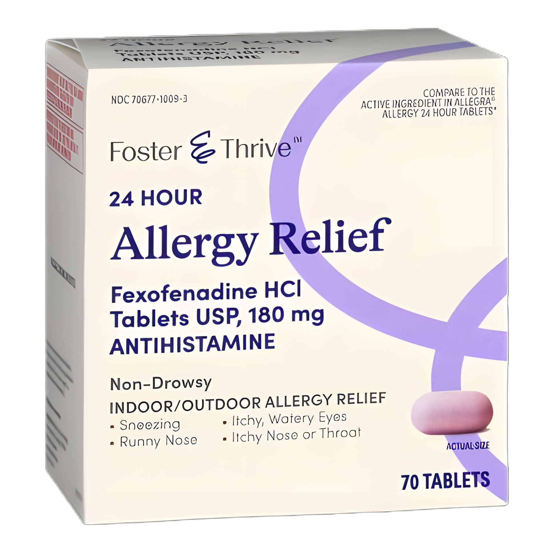 Allergy Relief Foster & Thrive™ 180 mg Strength Tablet 70 per Bottle