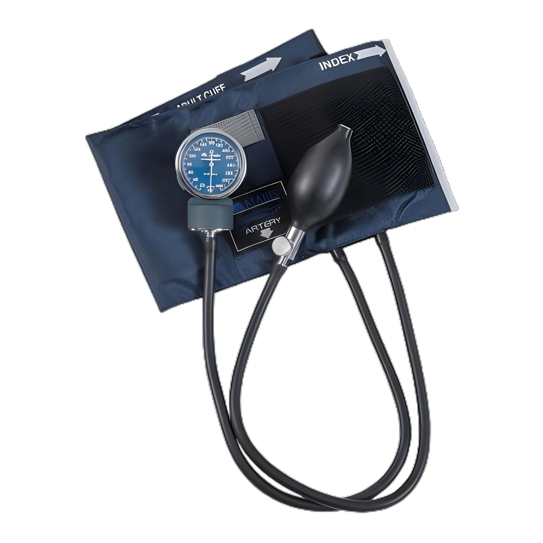 Aneroid Sphygmomanometer Unit MABIS® Signature Adult Cuff Nylon Cuff 27 to 41cm Pocket Aneroid