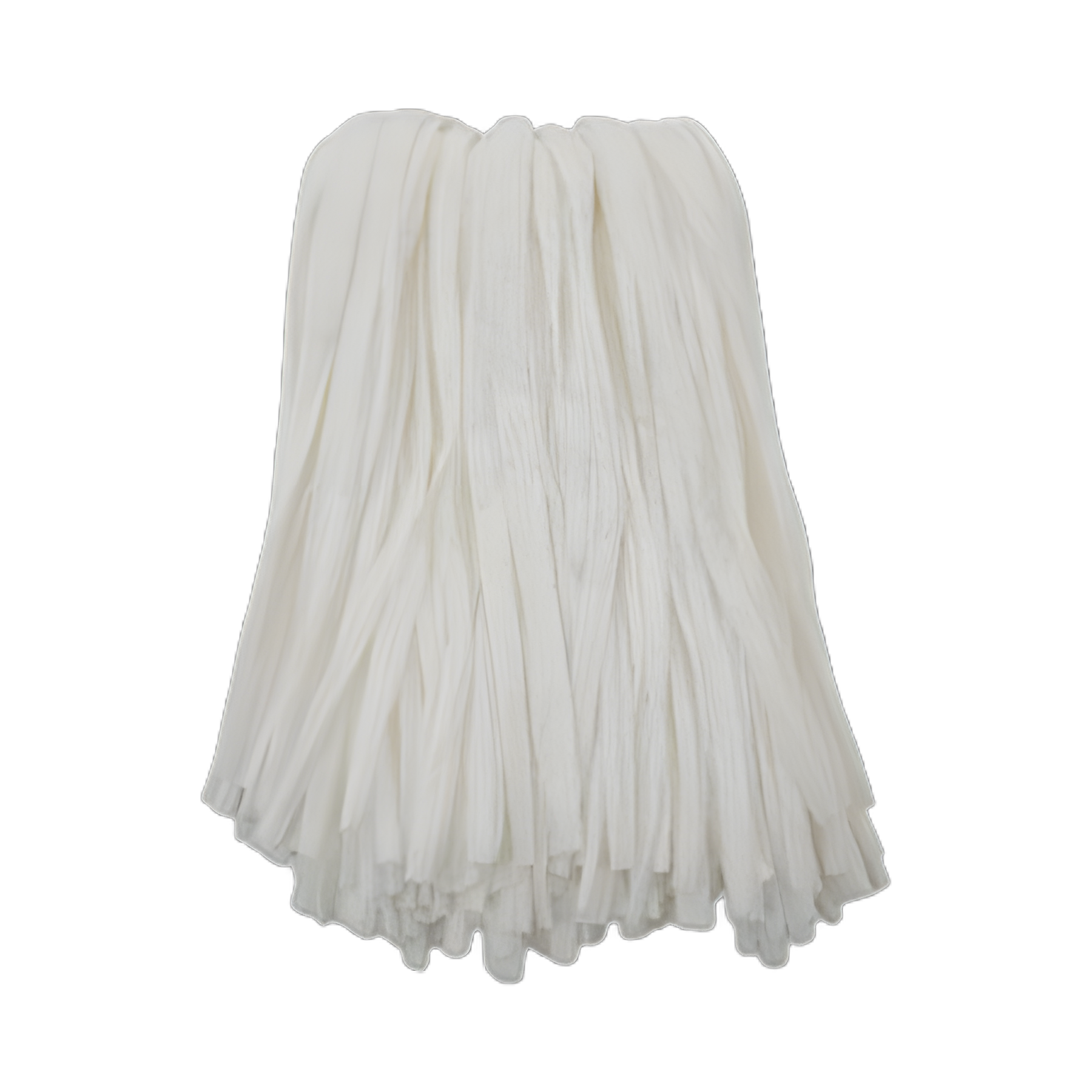 Nonwoven Cut End Edge Mop, Rayon/Polyester Blend, #24, for Medical Facilities, White, 12/Carton