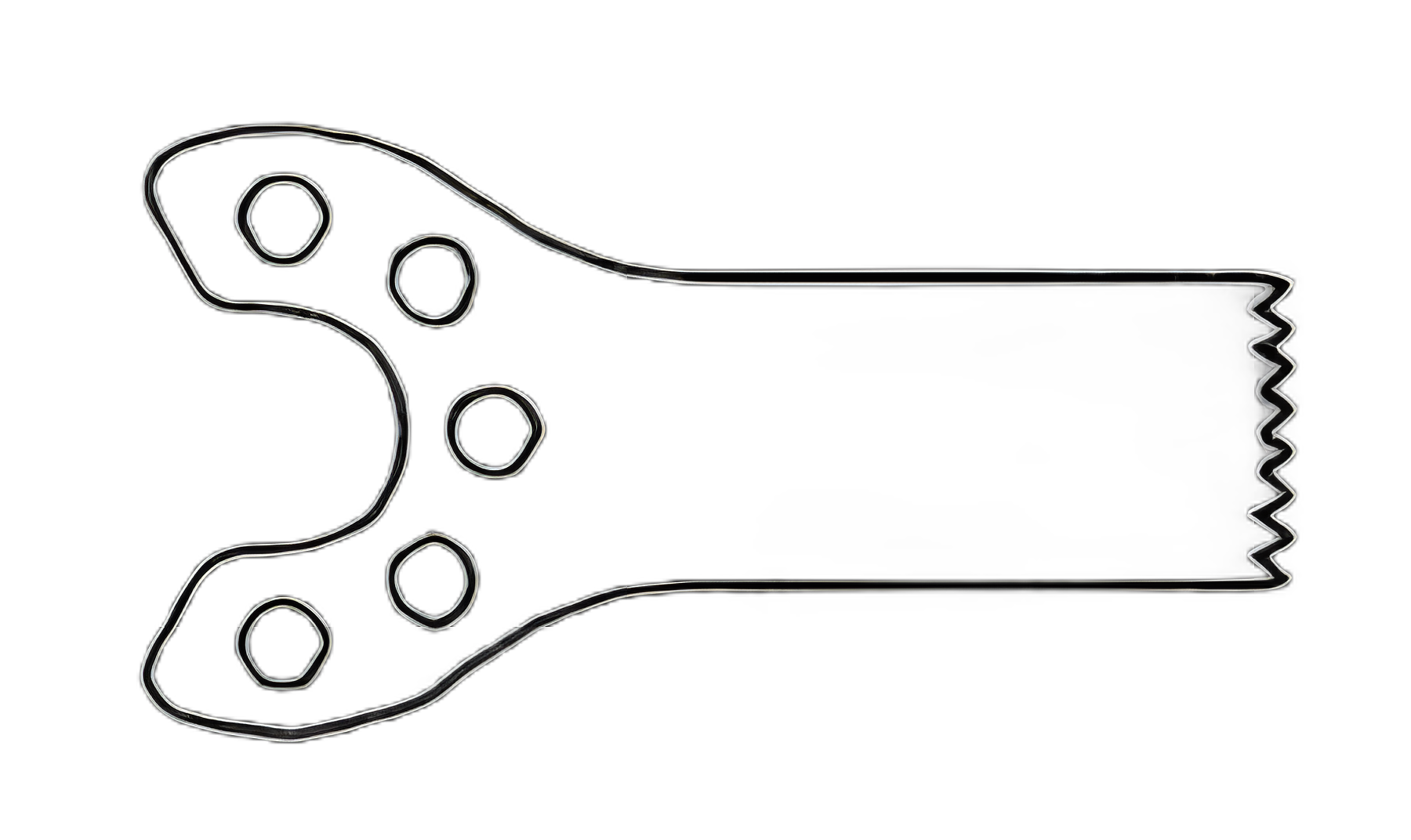 Saw Blade Oscillating / Sagittal Straight Edge, Fine Tooth