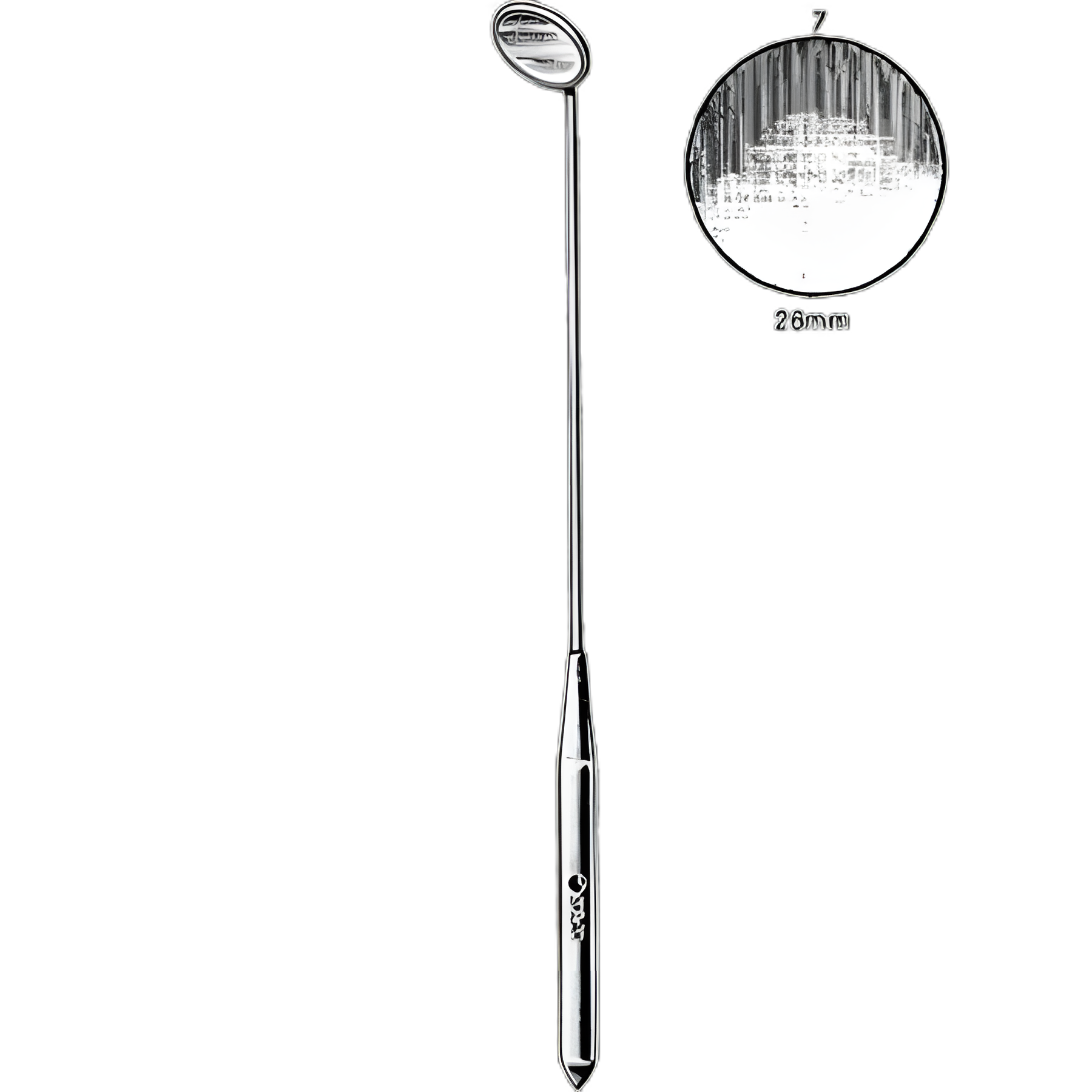 Laryngeal Mirror Sklar® Size 7 / 26 mm Stainless Steel With Handle