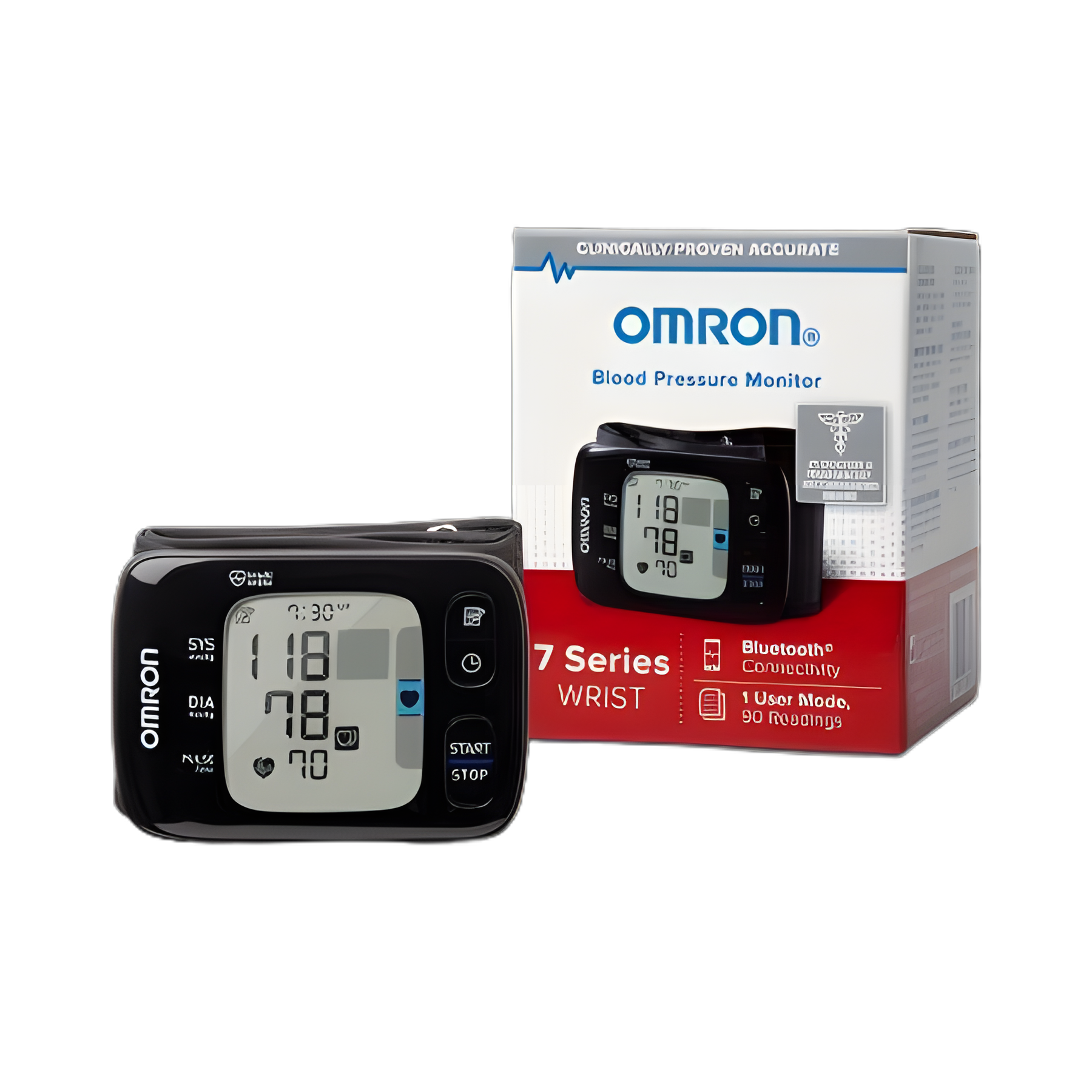 Omron 7 Series Automatic Digital Wrist Blood Pressure Monitor with One Size Fits Most Cuff